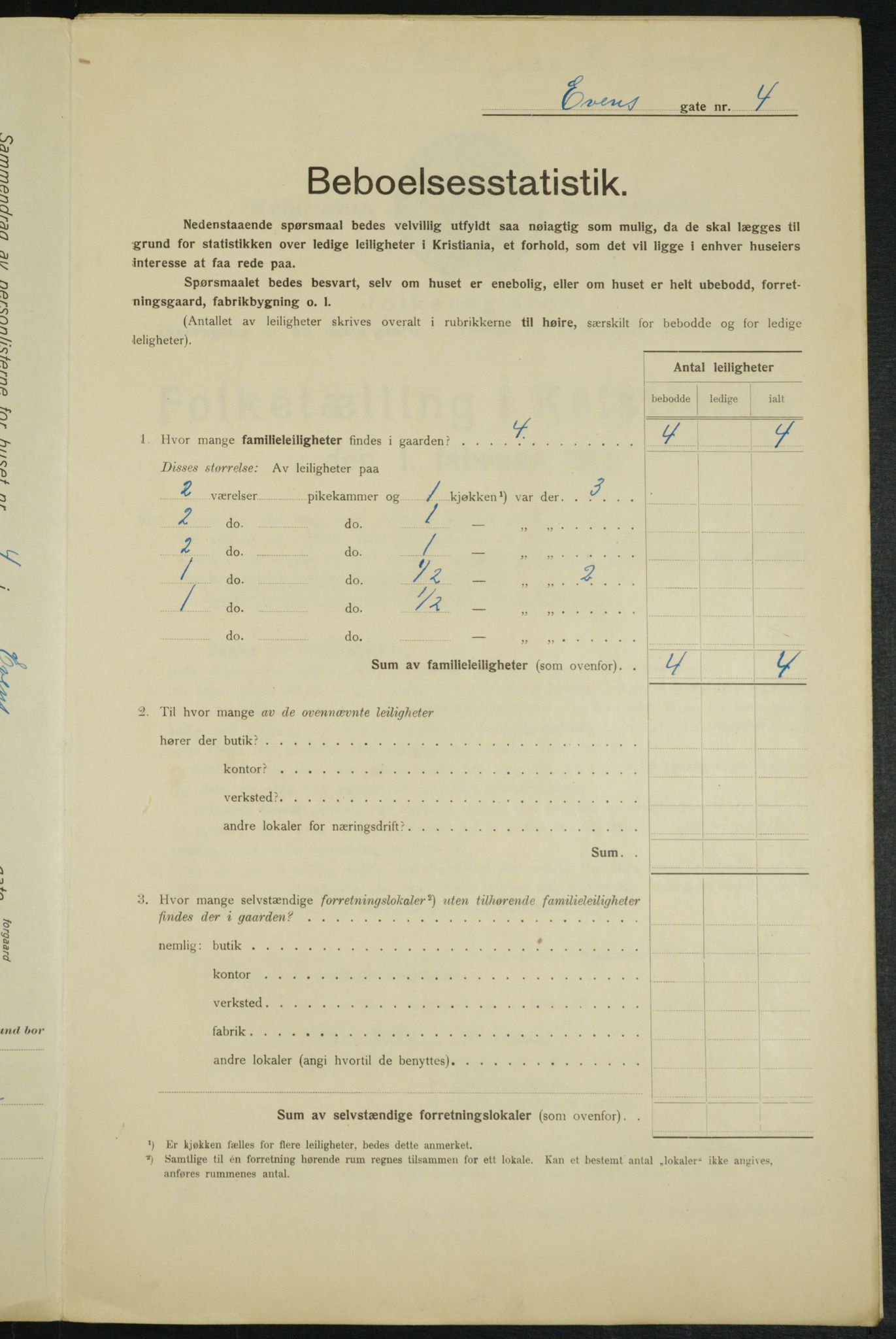 OBA, Kommunal folketelling 1.2.1915 for Kristiania, 1915, s. 22456