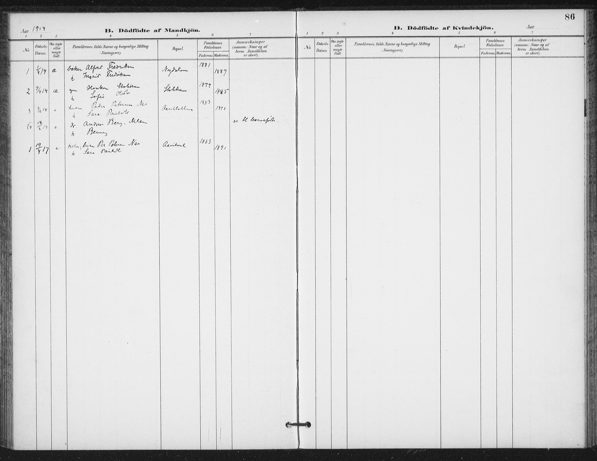 Ministerialprotokoller, klokkerbøker og fødselsregistre - Nord-Trøndelag, SAT/A-1458/714/L0131: Ministerialbok nr. 714A02, 1896-1918, s. 86