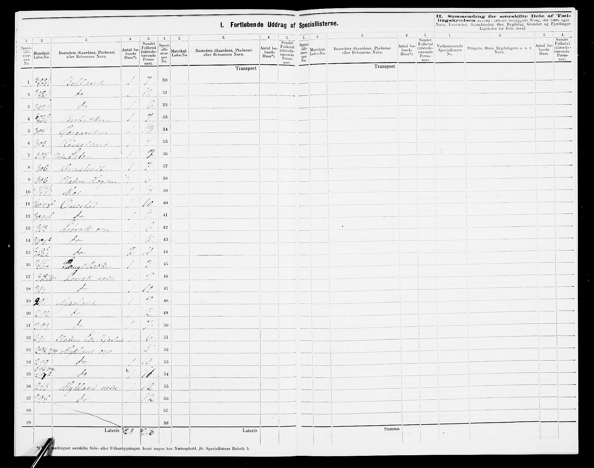 SAK, Folketelling 1875 for 0933P Herefoss prestegjeld, 1875, s. 556