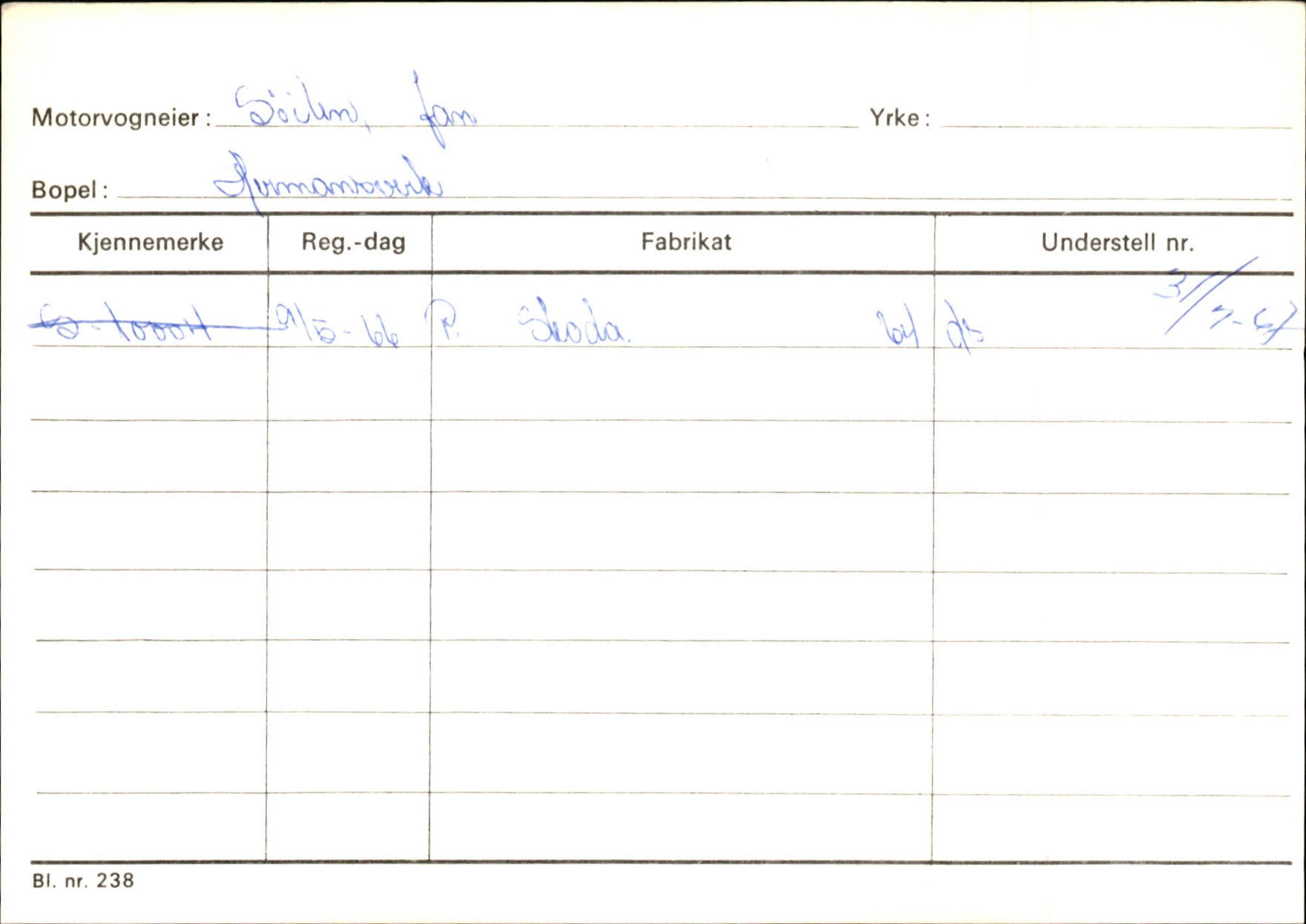 Statens vegvesen, Sogn og Fjordane vegkontor, AV/SAB-A-5301/4/F/L0126: Eigarregister Fjaler M-Å. Leikanger A-Å, 1945-1975, s. 2303