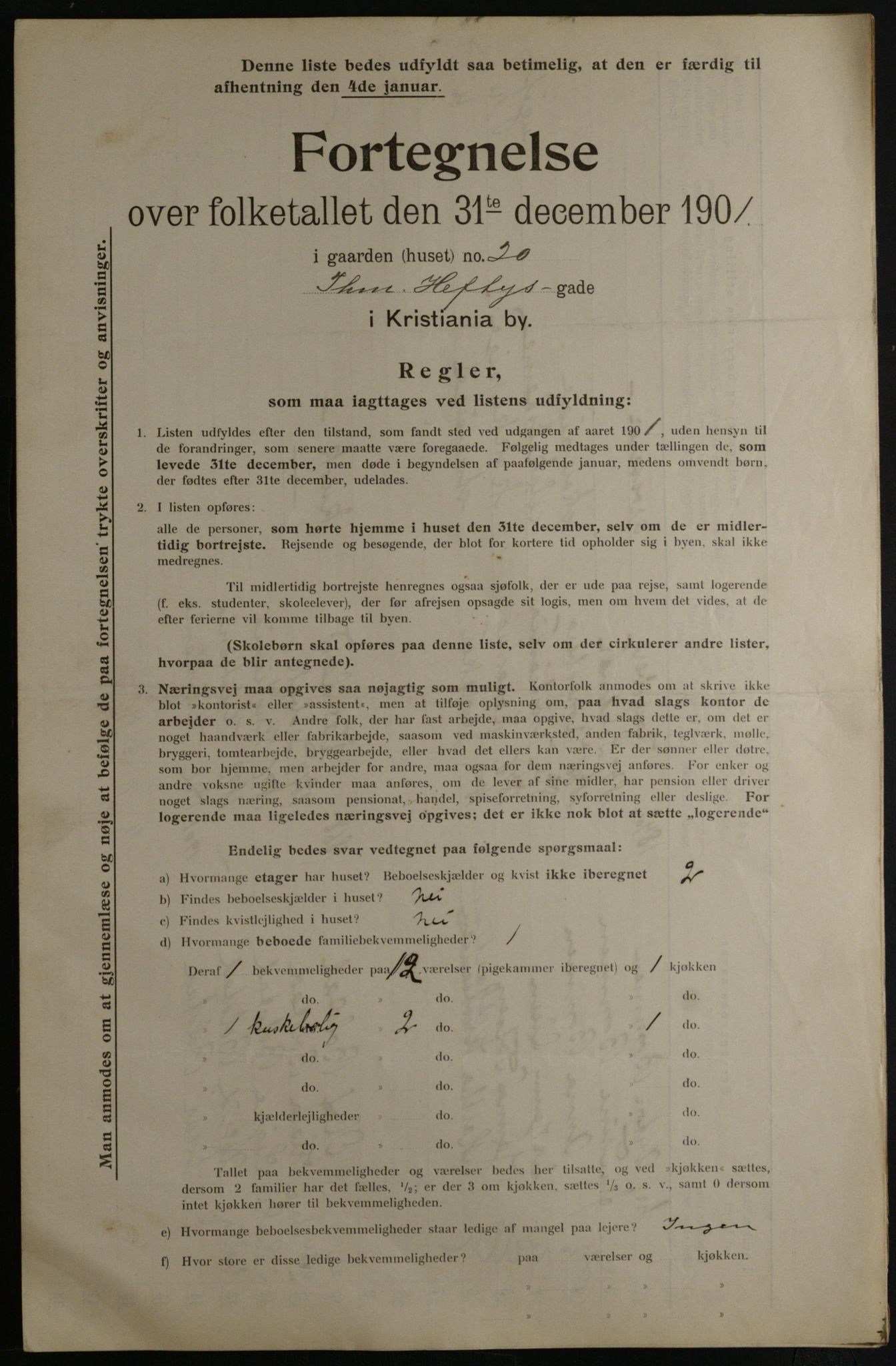 OBA, Kommunal folketelling 31.12.1901 for Kristiania kjøpstad, 1901, s. 16710