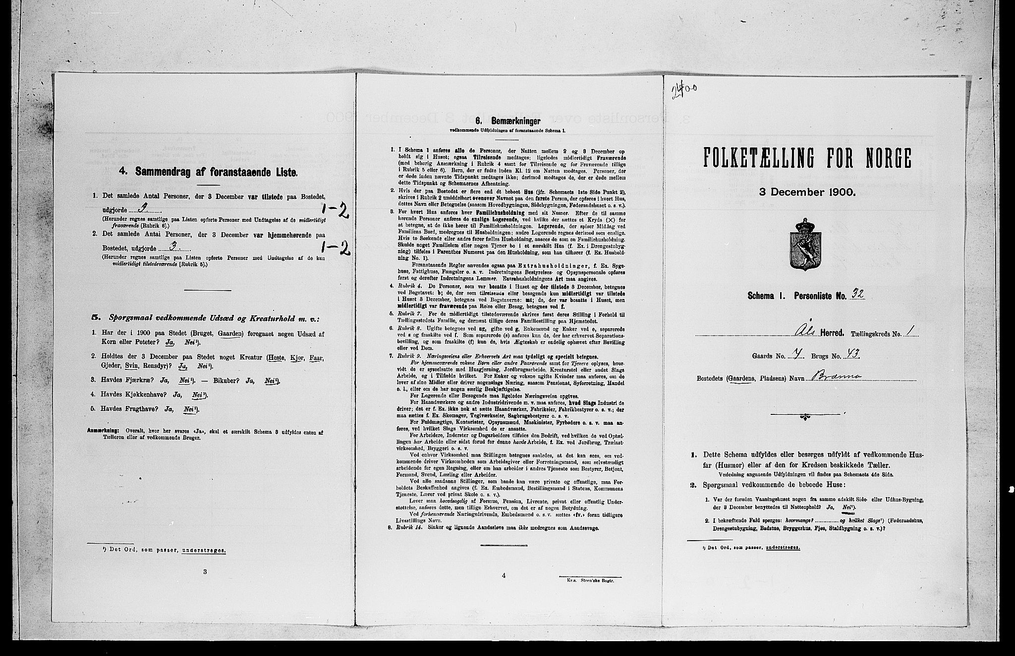 RA, Folketelling 1900 for 0619 Ål herred, 1900, s. 169
