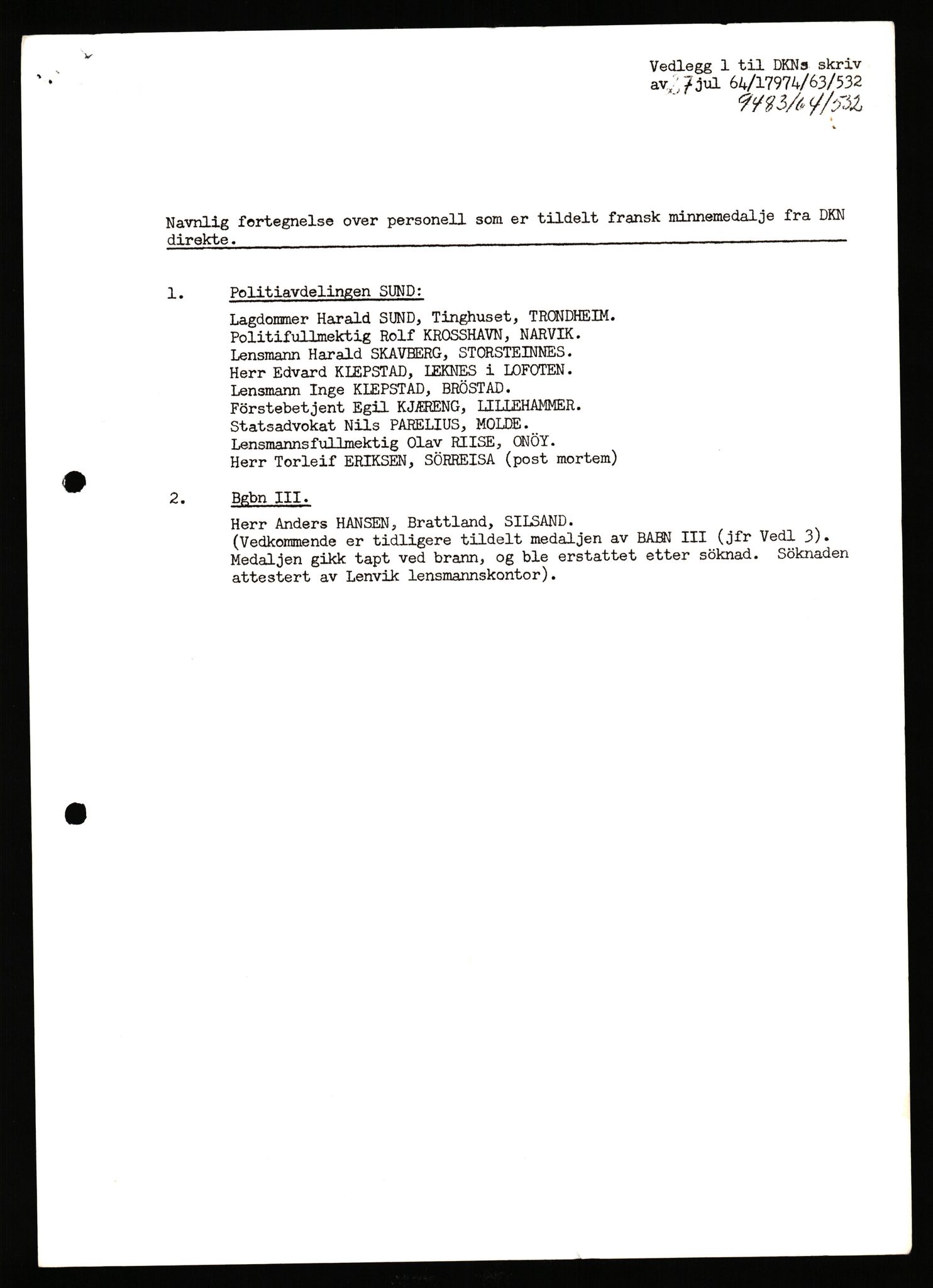 Forsvaret, Forsvarets krigshistoriske avdeling, AV/RA-RAFA-2017/Y/Yb/L0140: II-C-11-611-620  -  6. Divisjon, 1940-1966, s. 431