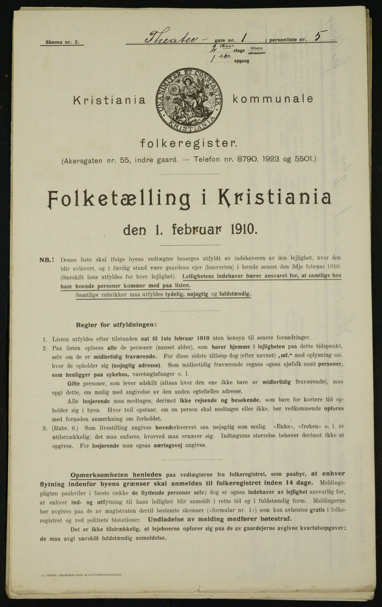 OBA, Kommunal folketelling 1.2.1910 for Kristiania, 1910, s. 101629