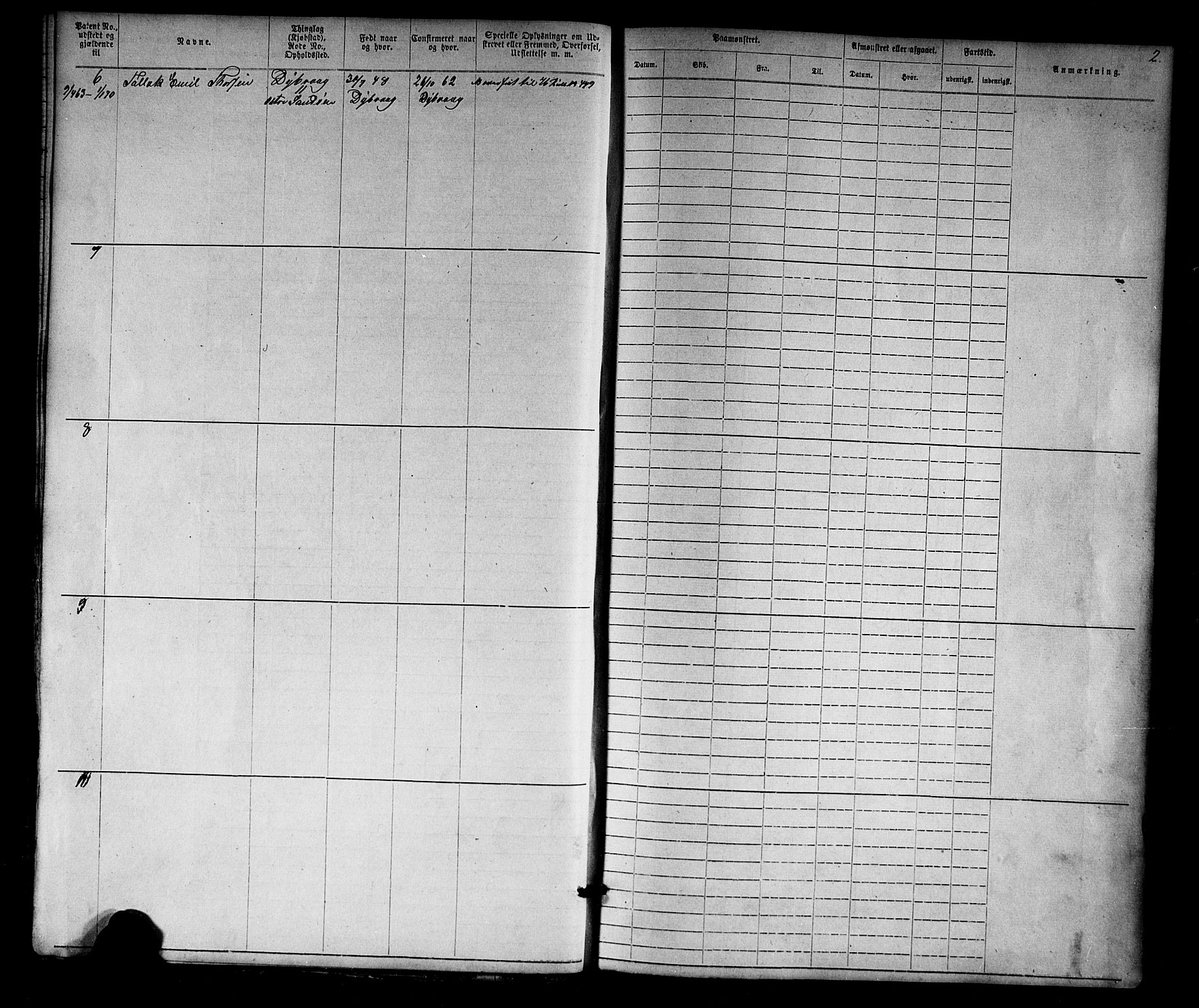 Tvedestrand mønstringskrets, AV/SAK-2031-0011/F/Fa/L0003: Annotasjonsrulle nr 1-1905 med register, U-25, 1866-1886, s. 23