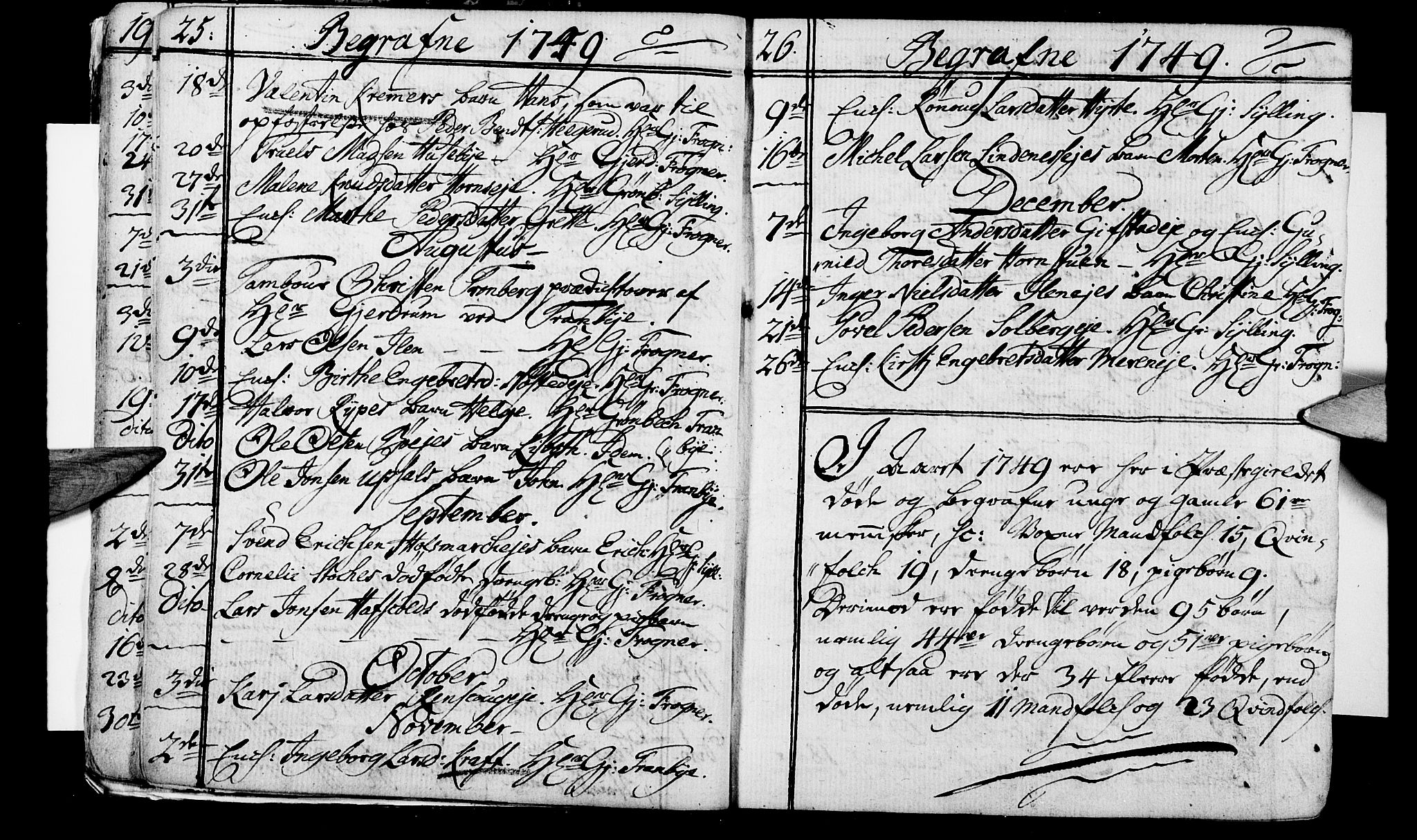 Lier kirkebøker, SAKO/A-230/F/Fa/L0004: Ministerialbok nr. I 4, 1749-1764, s. 25-26