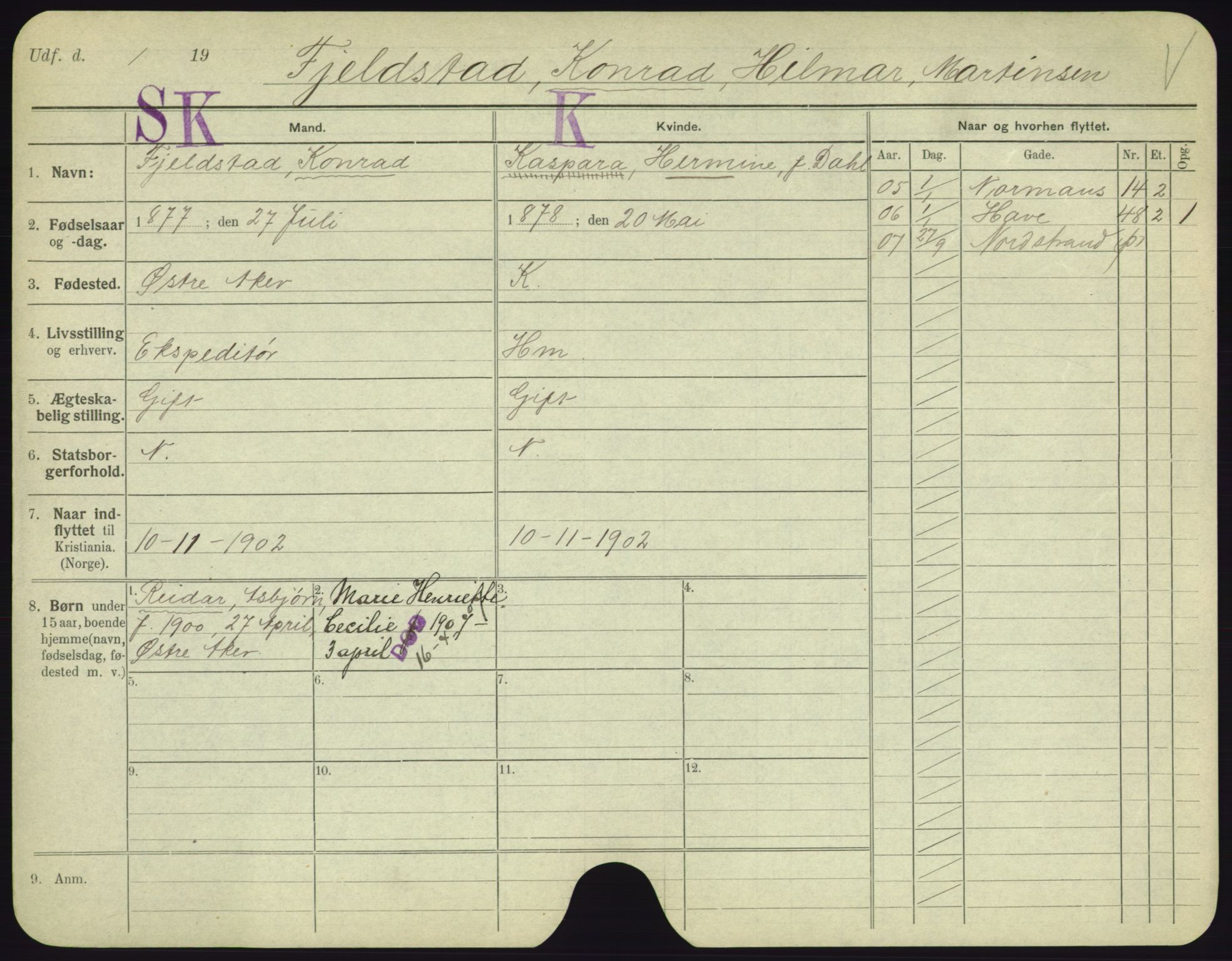 Oslo folkeregister, Registerkort, AV/SAO-A-11715/F/Fa/Fac/L0003: Menn, 1906-1914, s. 123a