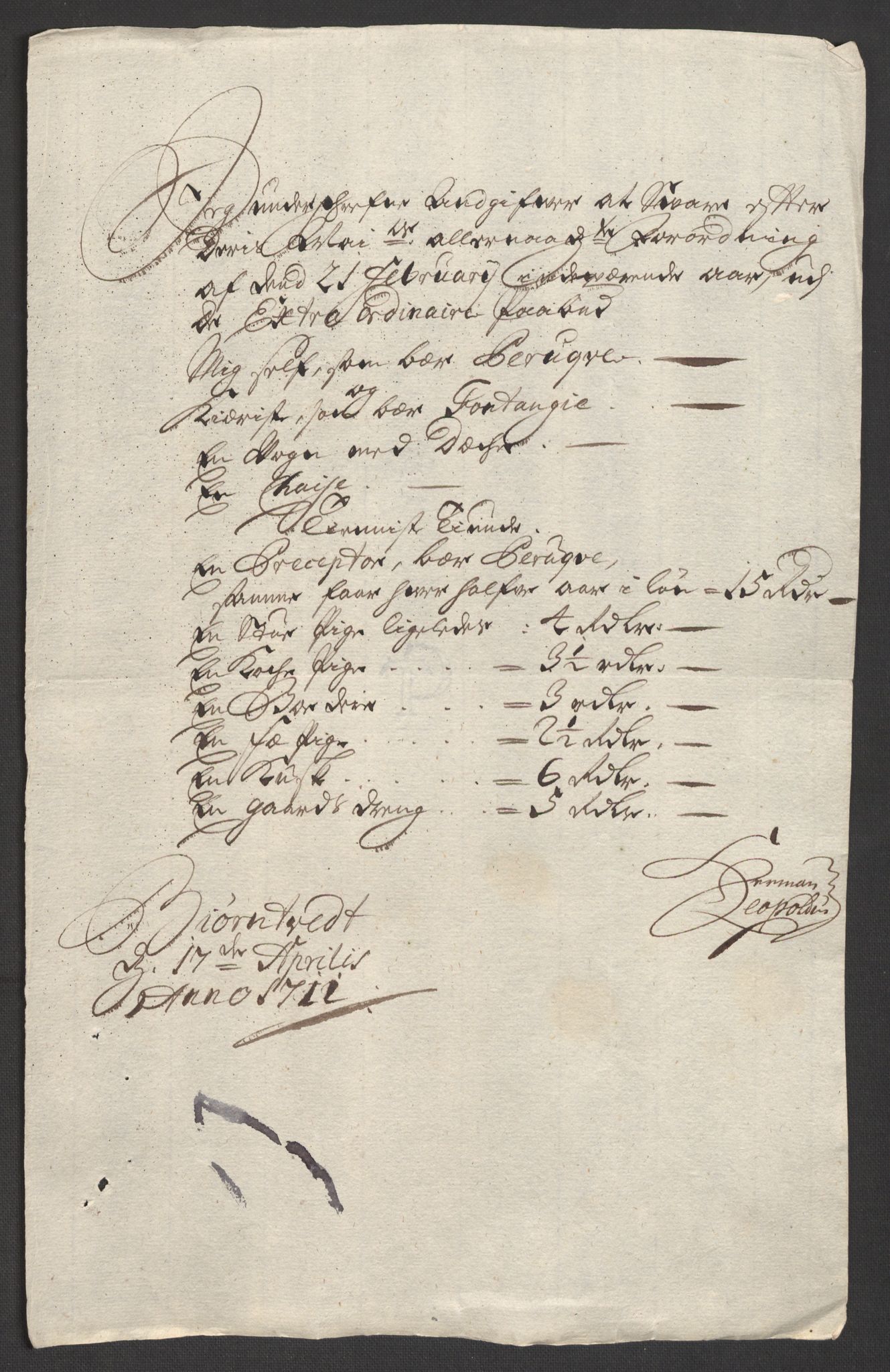 Rentekammeret inntil 1814, Reviderte regnskaper, Fogderegnskap, AV/RA-EA-4092/R36/L2121: Fogderegnskap Øvre og Nedre Telemark og Bamble, 1711, s. 582