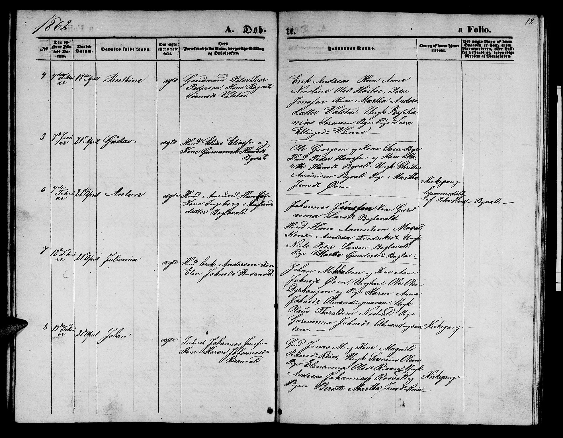 Ministerialprotokoller, klokkerbøker og fødselsregistre - Nord-Trøndelag, SAT/A-1458/726/L0270: Klokkerbok nr. 726C01, 1858-1868, s. 18