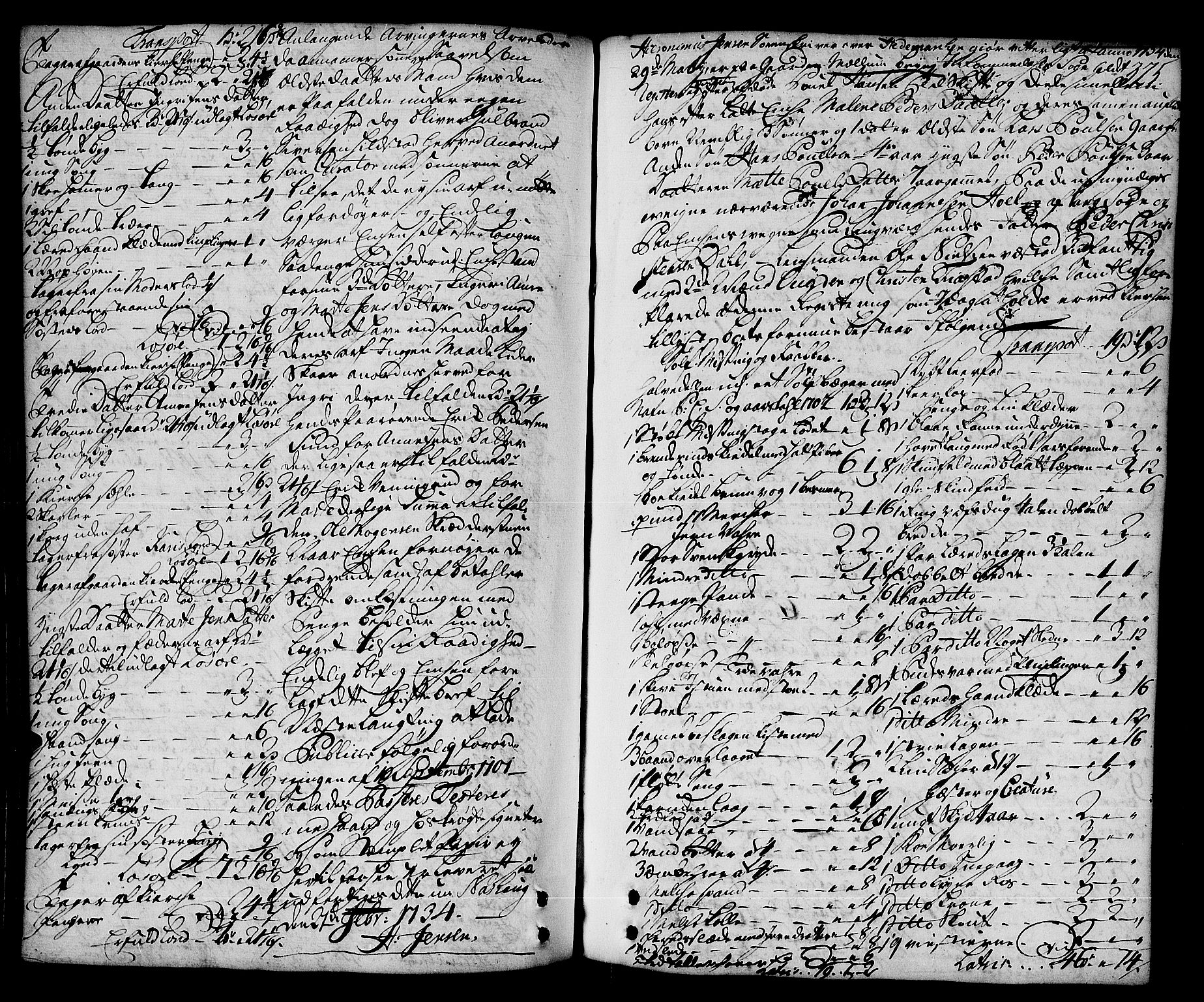 Hedemarken sorenskriveri, SAH/TING-034/J/Ja/L0008: Skifteprotokoll, 1732-1735, s. 324b-325a