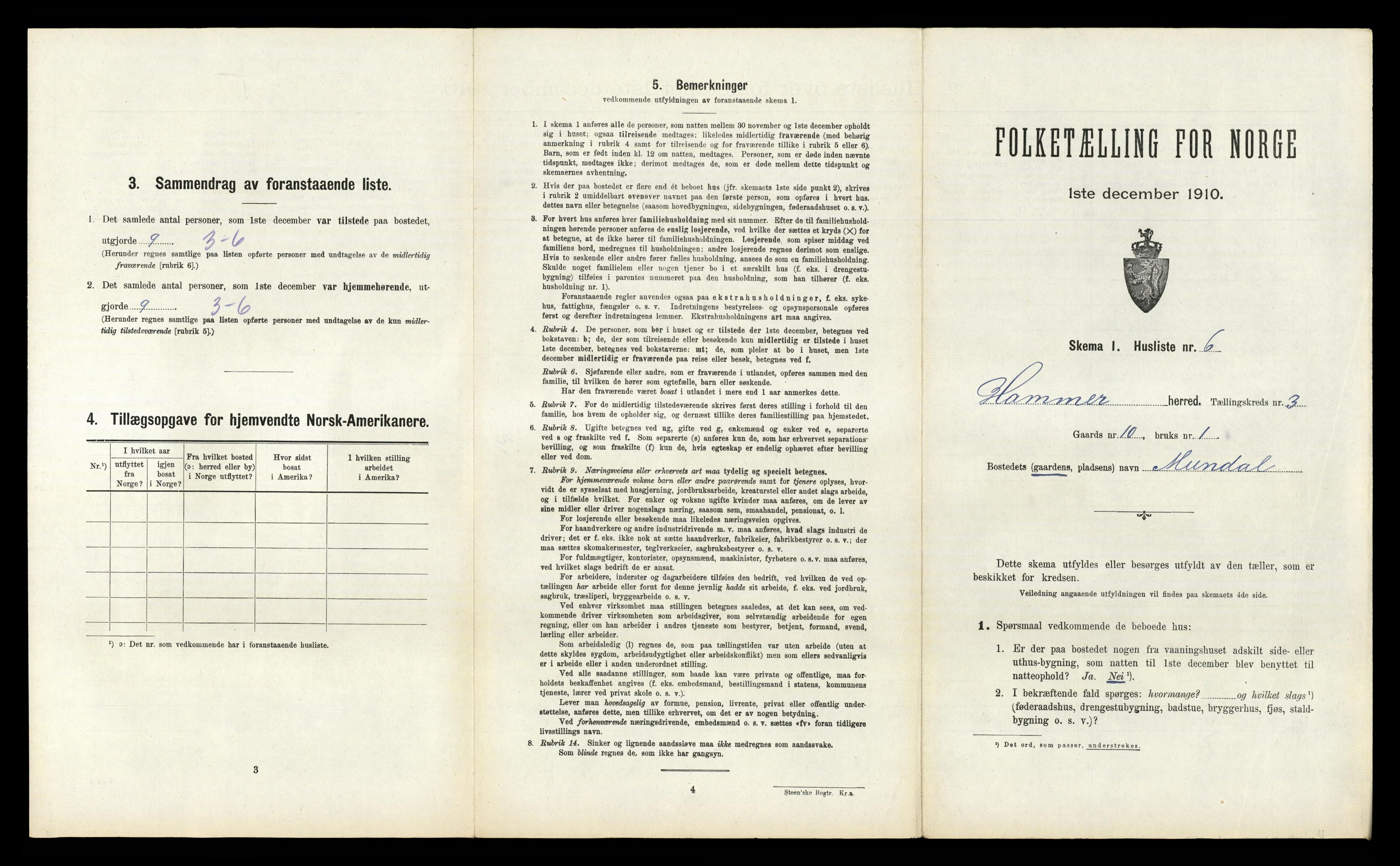 RA, Folketelling 1910 for 1254 Hamre herred, 1910, s. 158