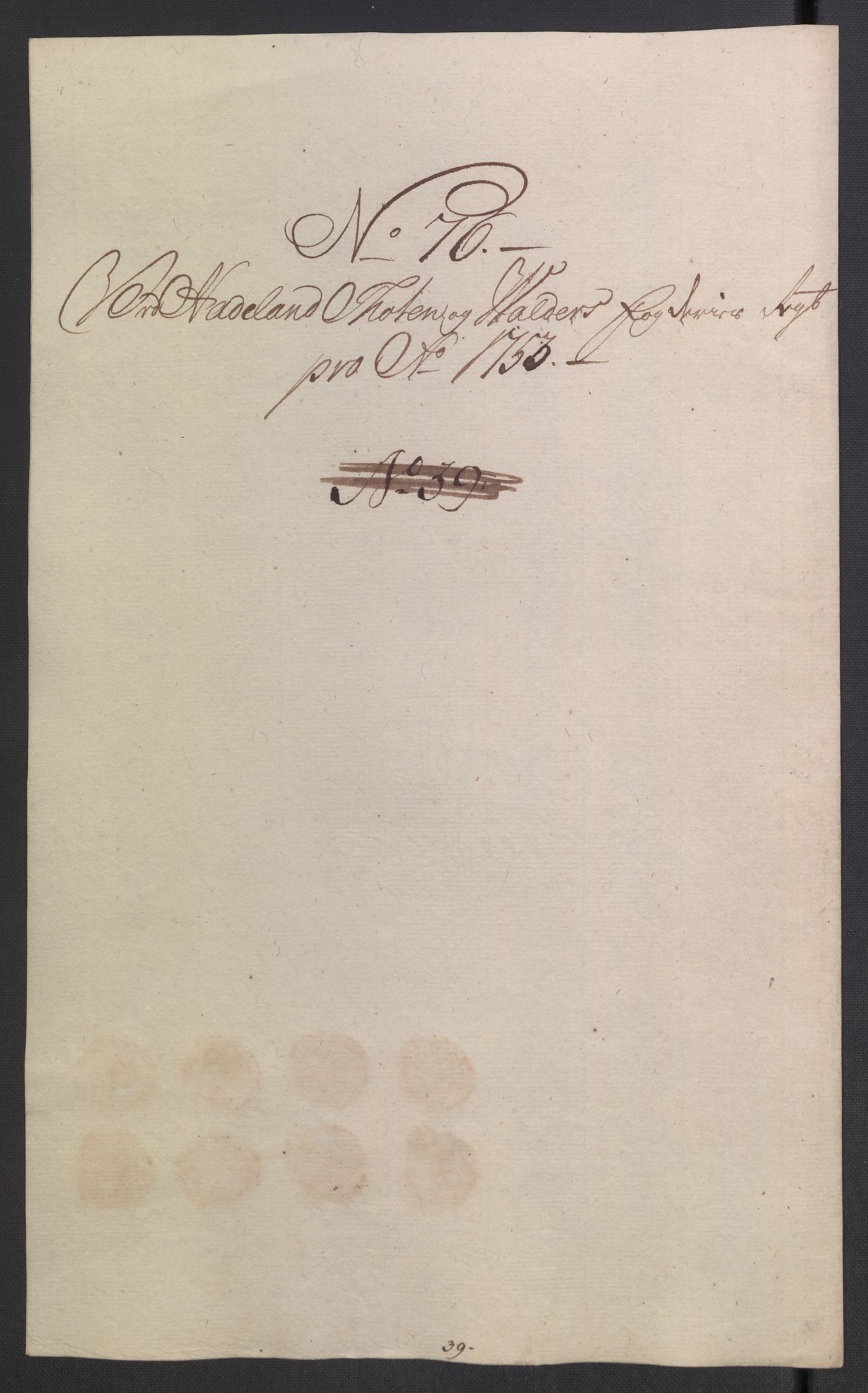 Rentekammeret inntil 1814, Reviderte regnskaper, Fogderegnskap, RA/EA-4092/R18/L1349: Fogderegnskap Hadeland, Toten og Valdres, 1752-1753, s. 637