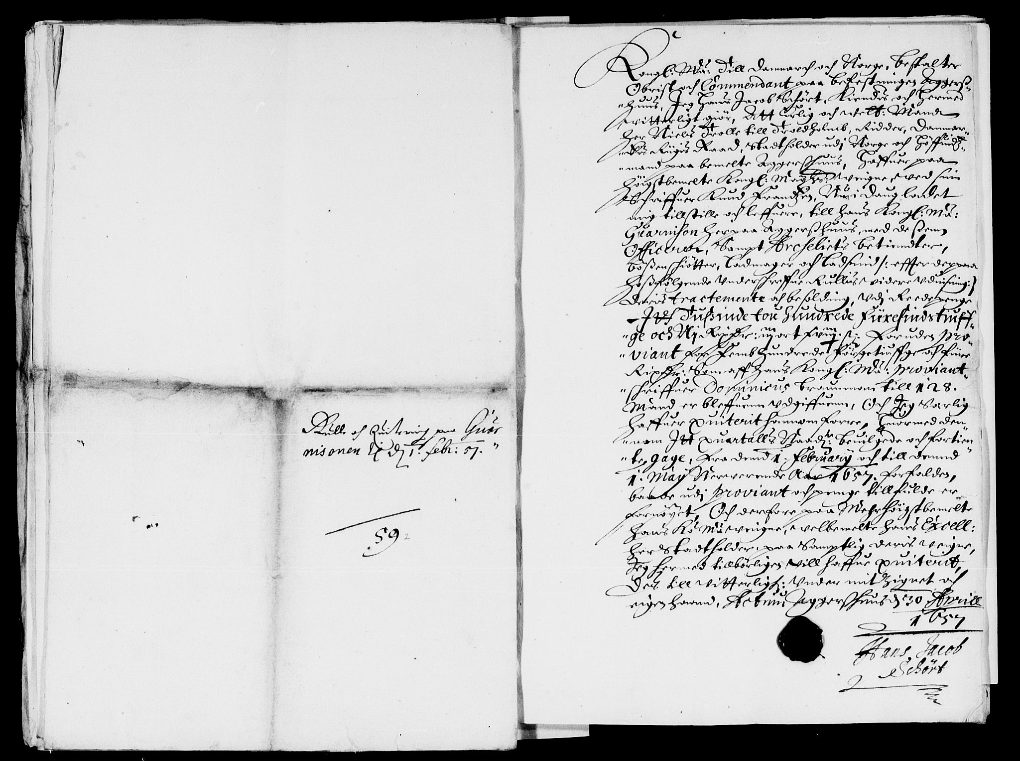 Rentekammeret inntil 1814, Reviderte regnskaper, Lensregnskaper, RA/EA-5023/R/Rb/Rba/L0238: Akershus len, 1656-1657