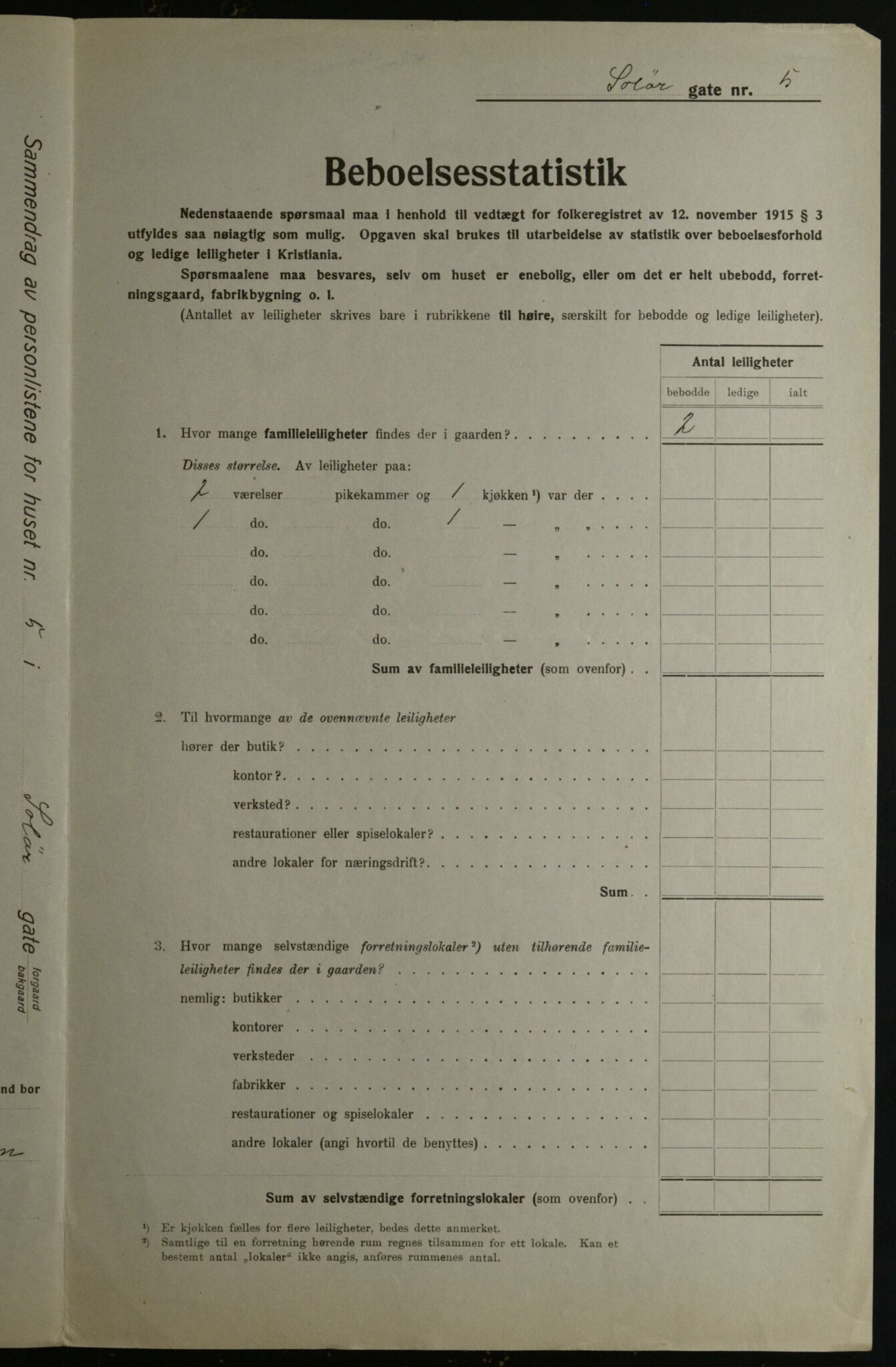 OBA, Kommunal folketelling 1.12.1923 for Kristiania, 1923, s. 109840