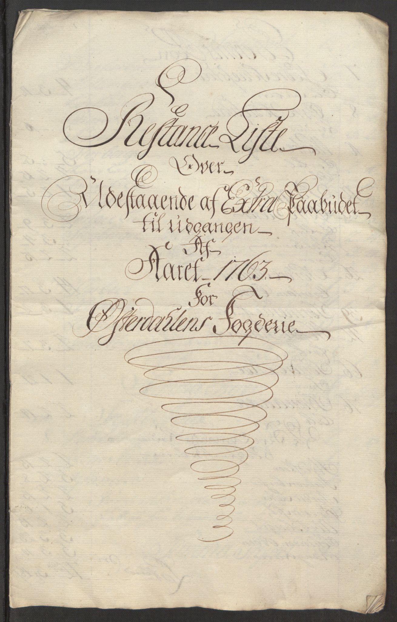 Rentekammeret inntil 1814, Reviderte regnskaper, Fogderegnskap, AV/RA-EA-4092/R15/L1014: Ekstraskatten Østerdal, 1762-1764, s. 538