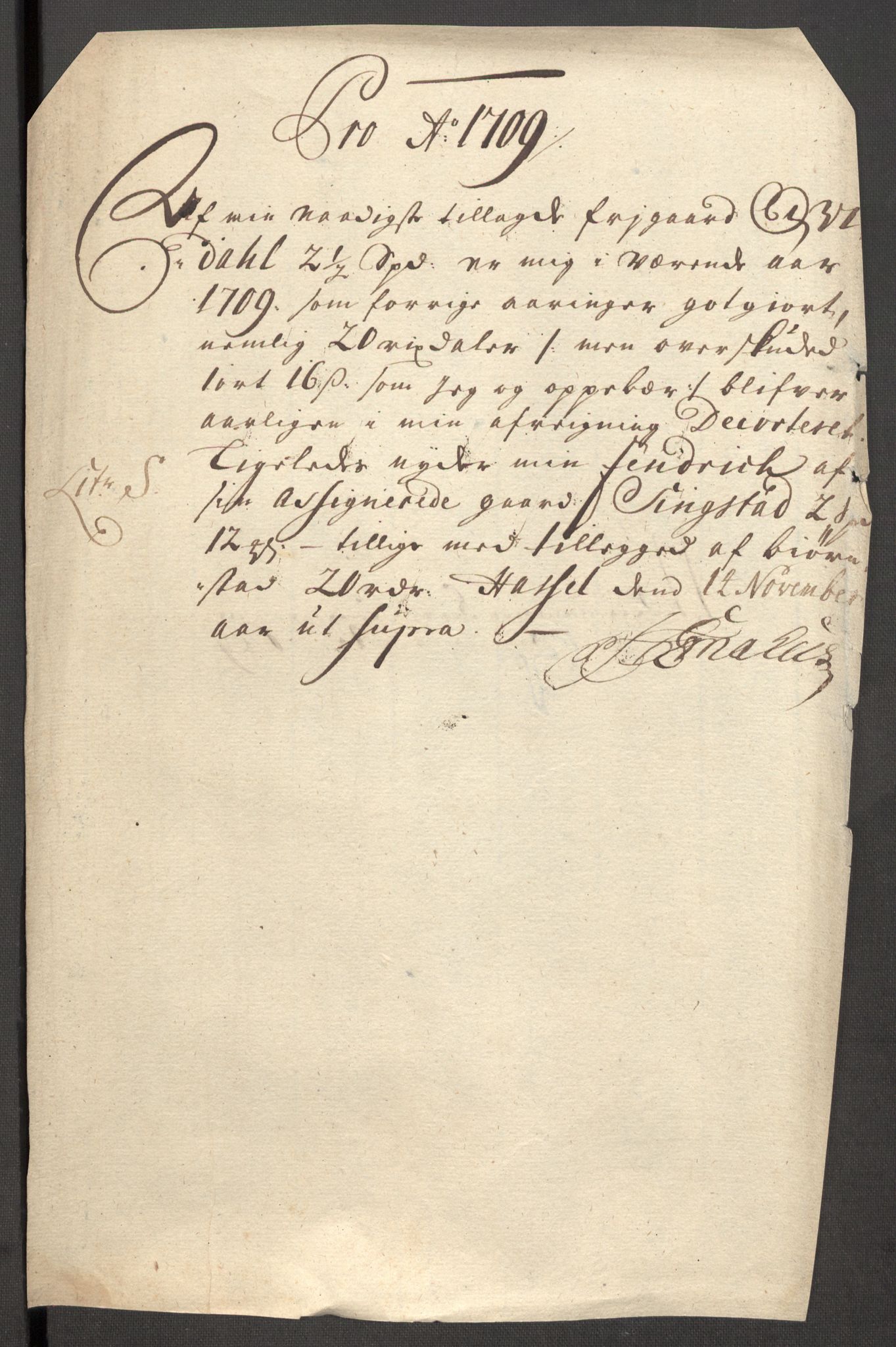 Rentekammeret inntil 1814, Reviderte regnskaper, Fogderegnskap, RA/EA-4092/R57/L3858: Fogderegnskap Fosen, 1708-1709, s. 346