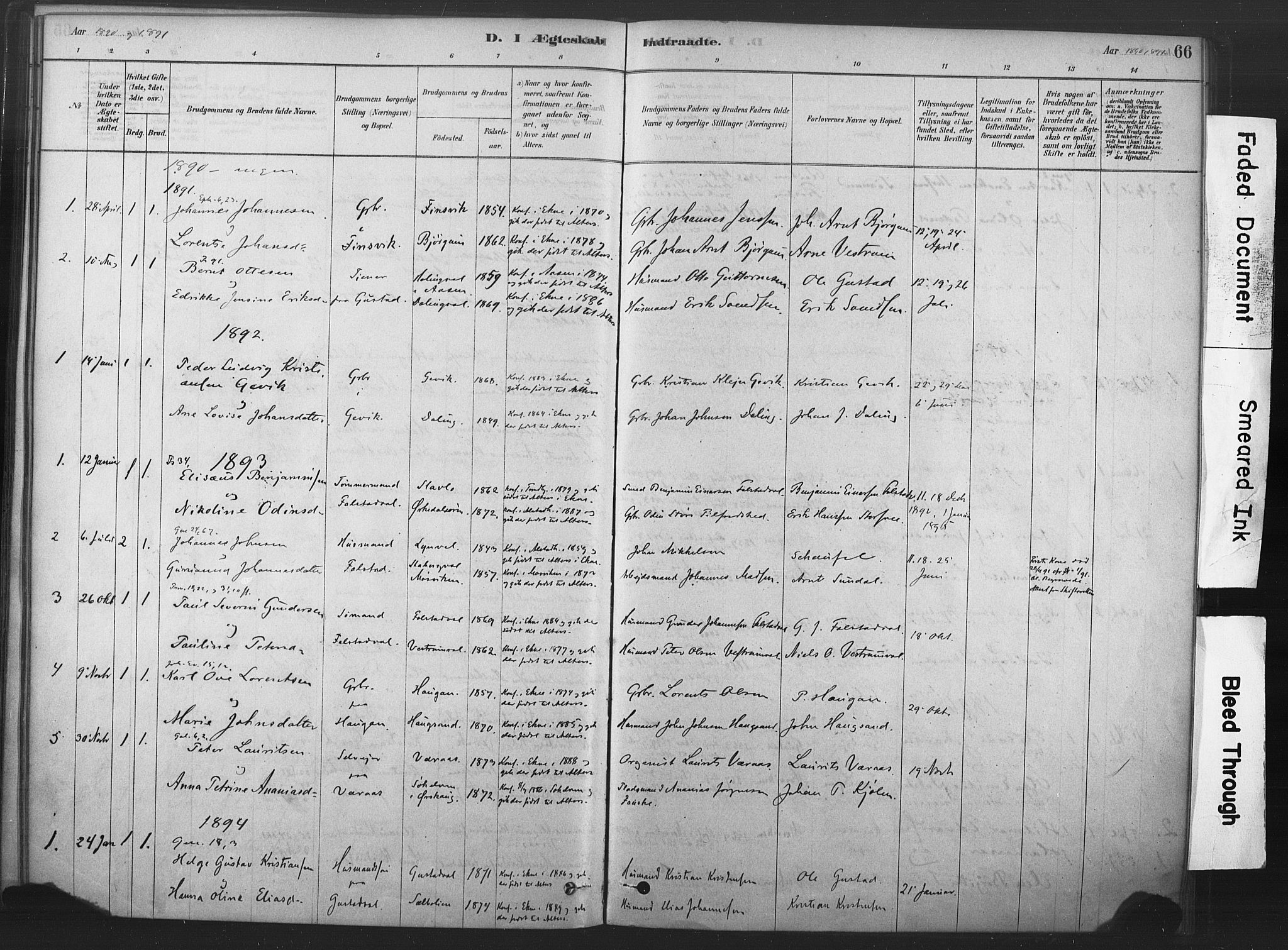 Ministerialprotokoller, klokkerbøker og fødselsregistre - Nord-Trøndelag, SAT/A-1458/719/L0178: Ministerialbok nr. 719A01, 1878-1900, s. 66
