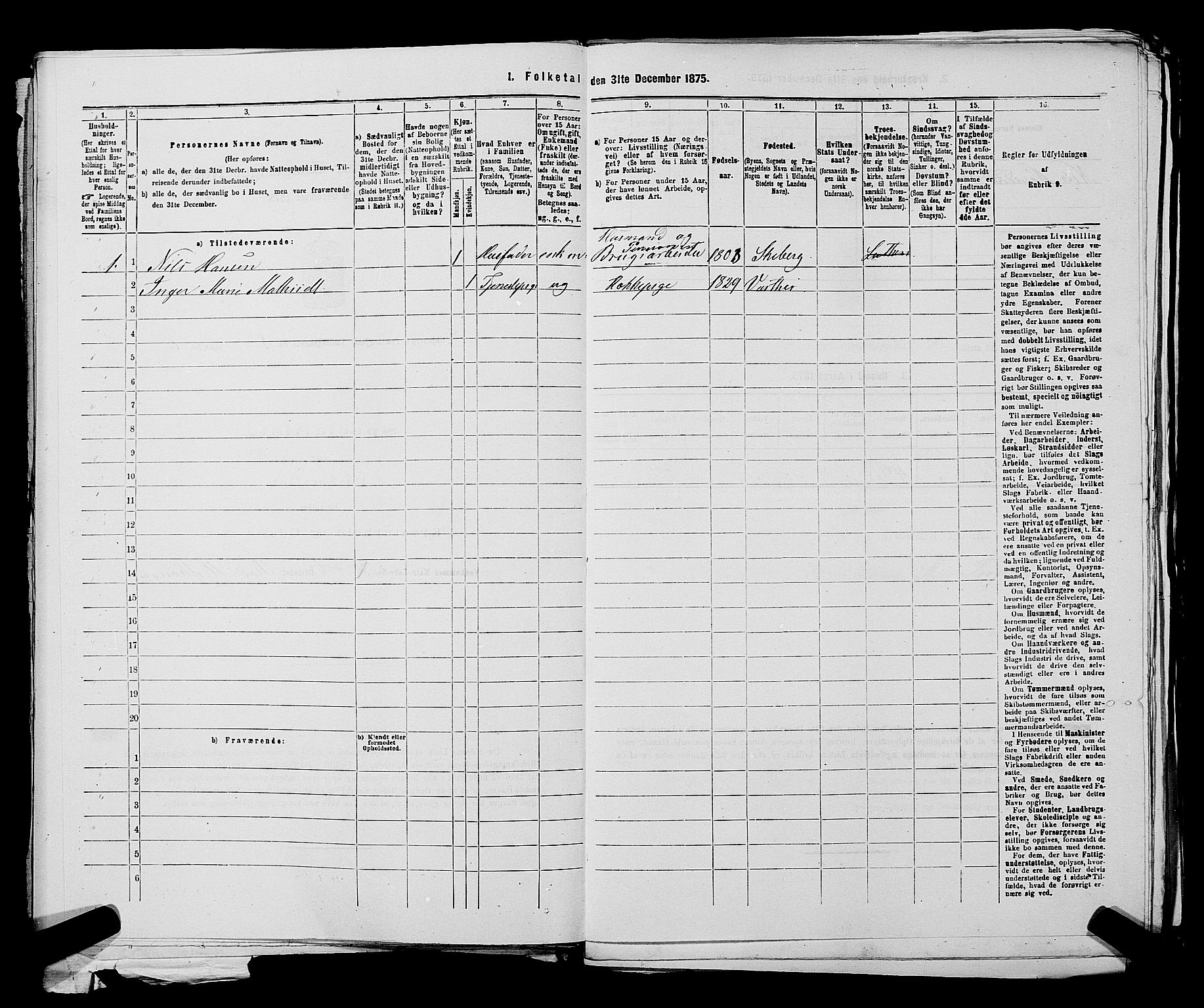 RA, Folketelling 1875 for 0115P Skjeberg prestegjeld, 1875, s. 1343