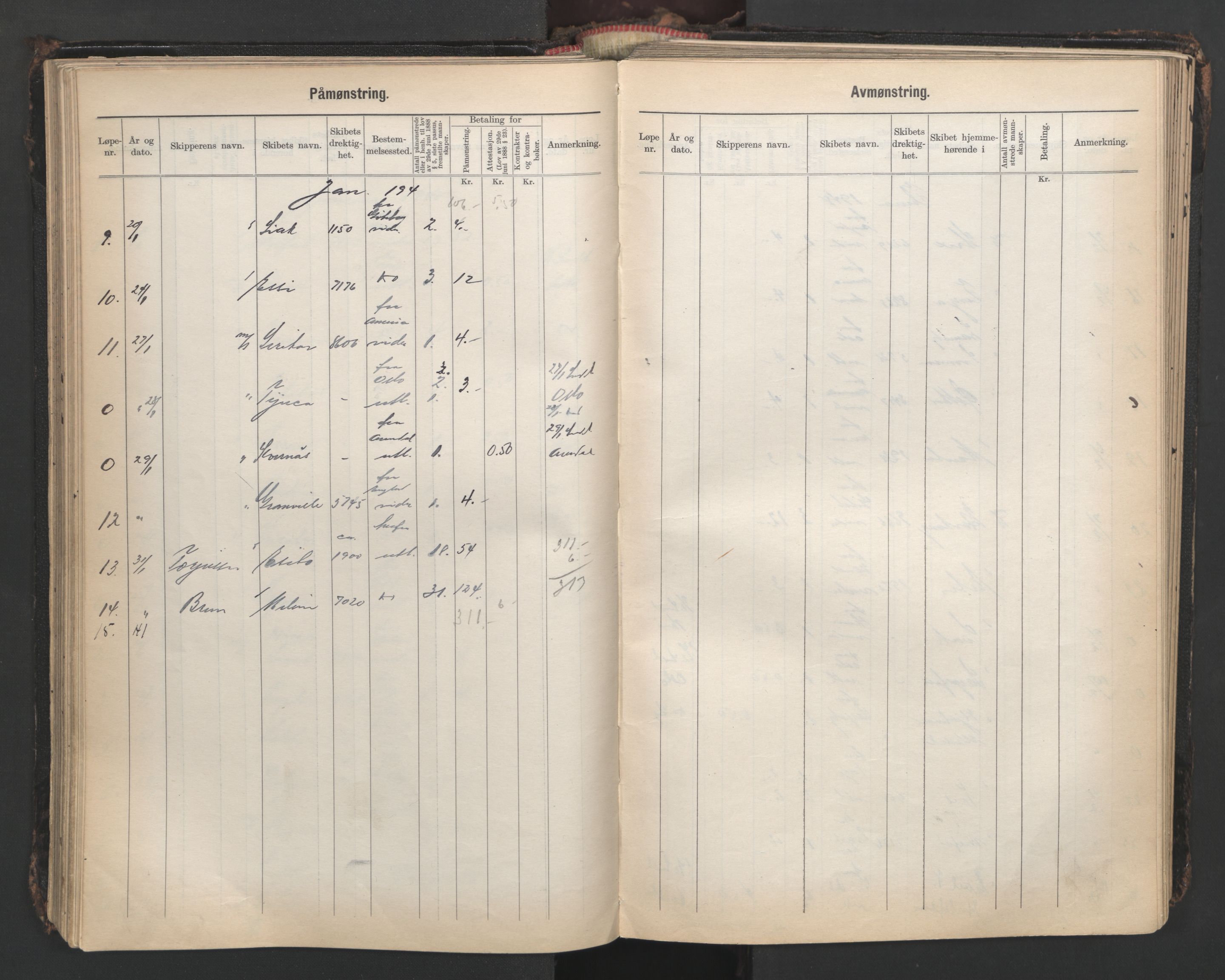 Tønsberg innrulleringskontor, AV/SAKO-A-786/H/Ha/L0009: Mønstringsjournal, 1939-1955, s. 127