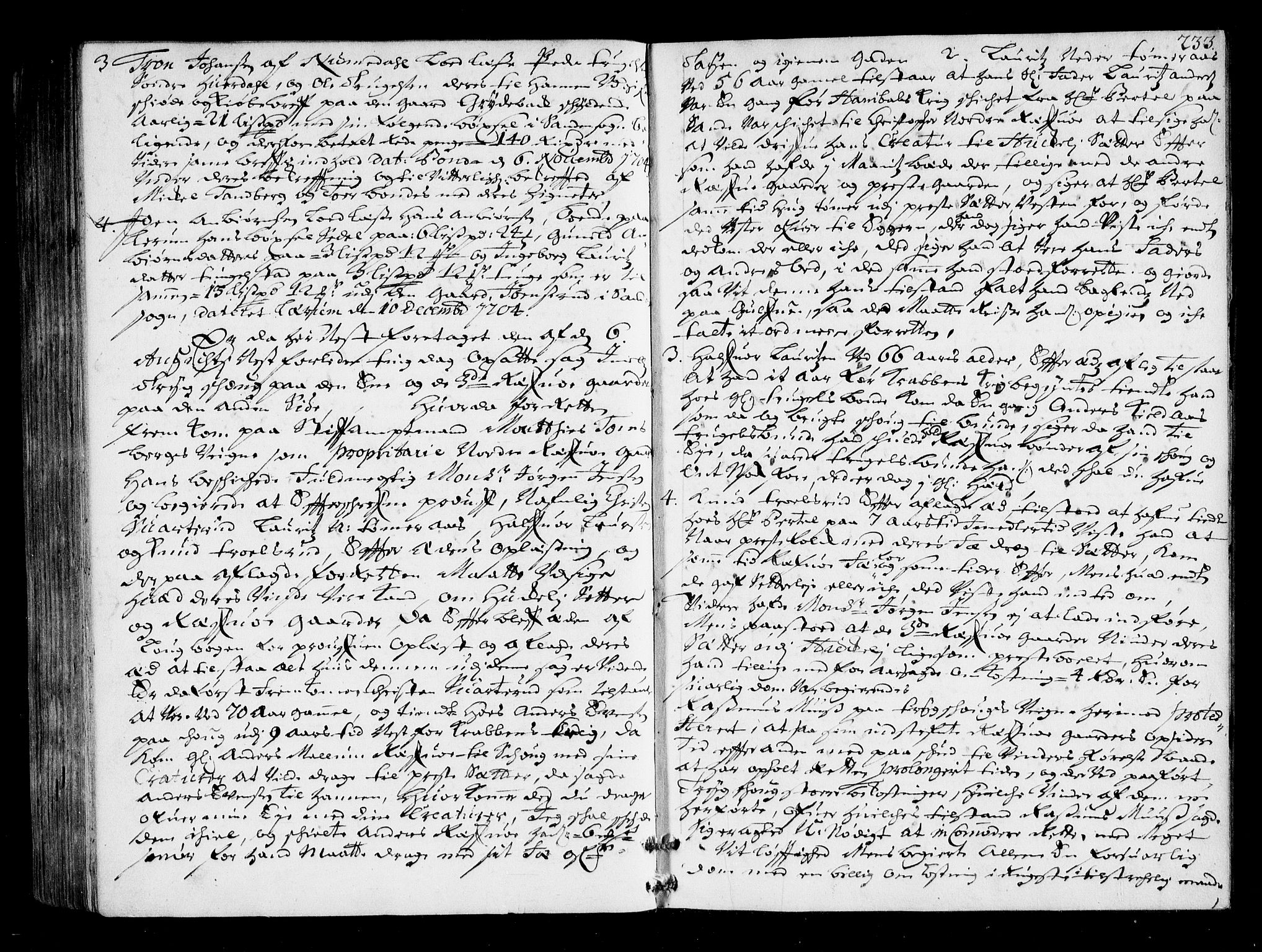 Nordre Jarlsberg sorenskriveri, AV/SAKO-A-80/F/Fa/Faa/L0011: Tingbok, 1701-1704, s. 233