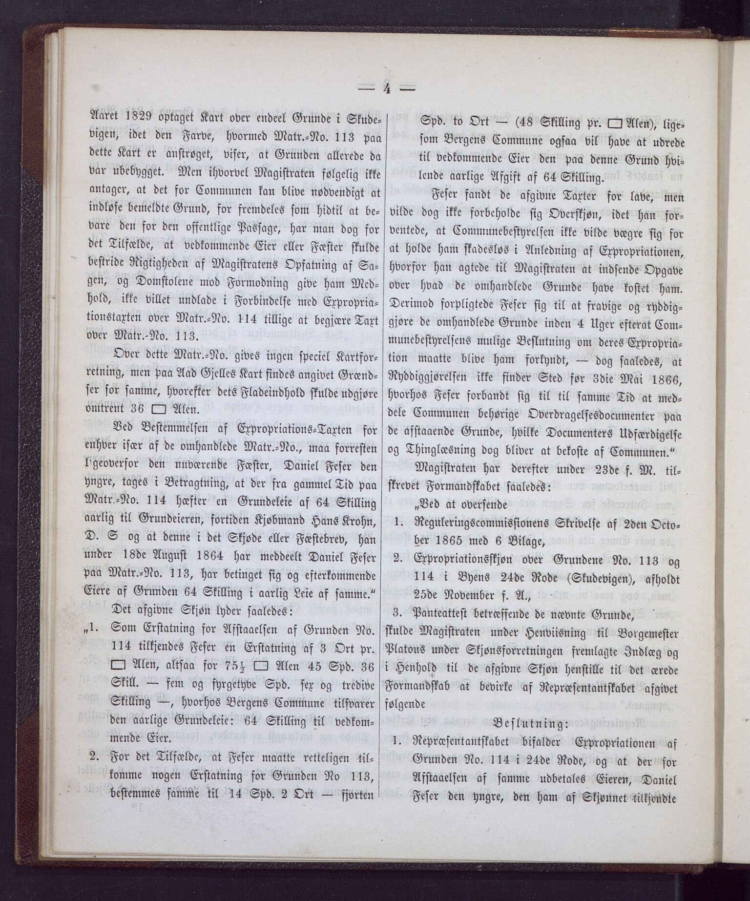 Bergen kommune. Formannskapet, BBA/A-0003/Ad/L0021: Bergens Kommuneforhandlinger, 1866