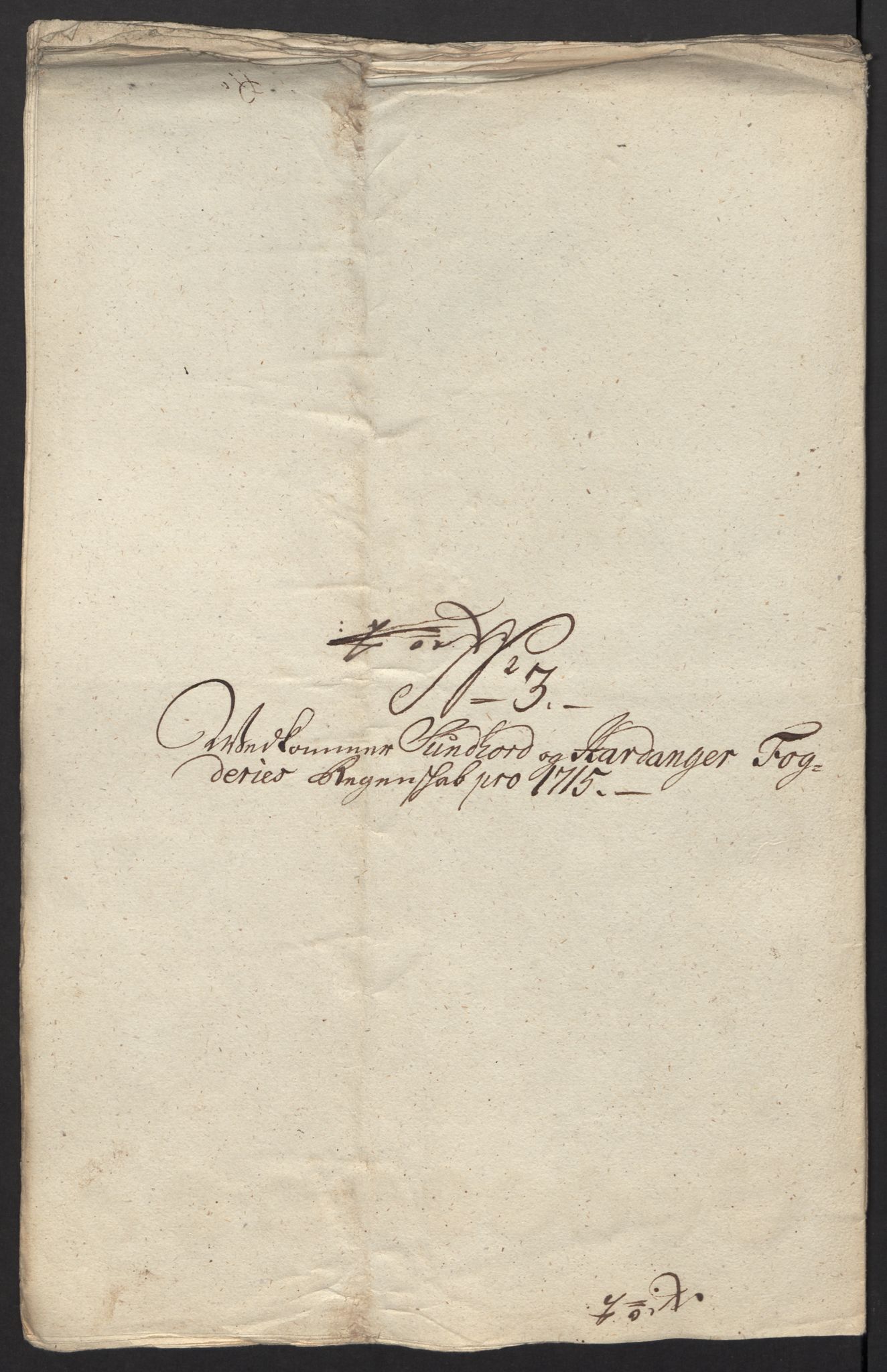 Rentekammeret inntil 1814, Reviderte regnskaper, Fogderegnskap, RA/EA-4092/R48/L2991: Fogderegnskap Sunnhordland og Hardanger, 1715, s. 47
