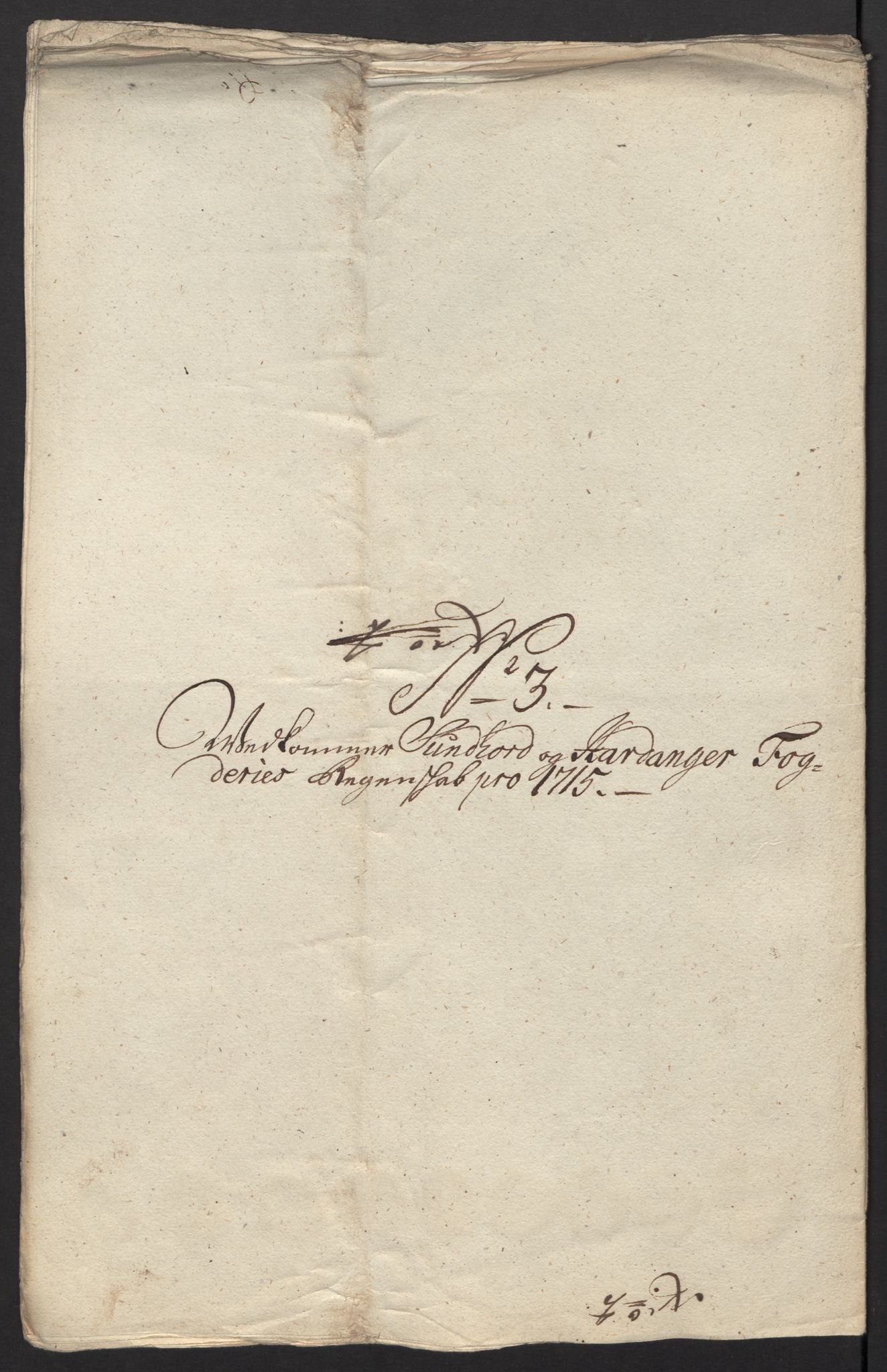 Rentekammeret inntil 1814, Reviderte regnskaper, Fogderegnskap, AV/RA-EA-4092/R48/L2991: Fogderegnskap Sunnhordland og Hardanger, 1715, s. 47