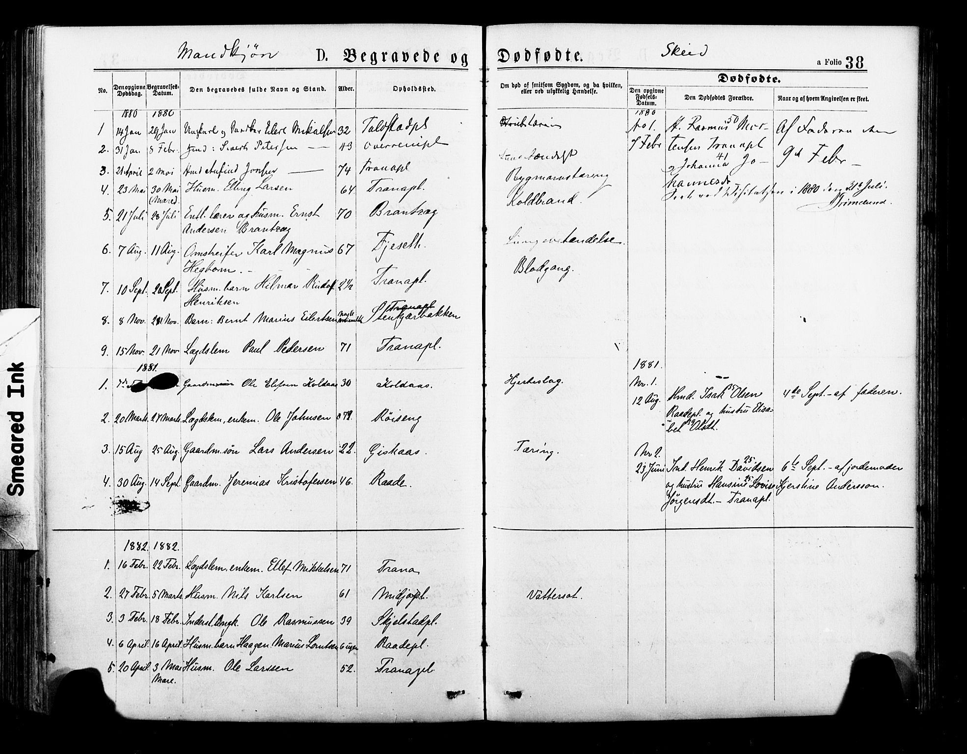 Ministerialprotokoller, klokkerbøker og fødselsregistre - Nord-Trøndelag, AV/SAT-A-1458/735/L0348: Ministerialbok nr. 735A09 /2, 1873-1883, s. 38