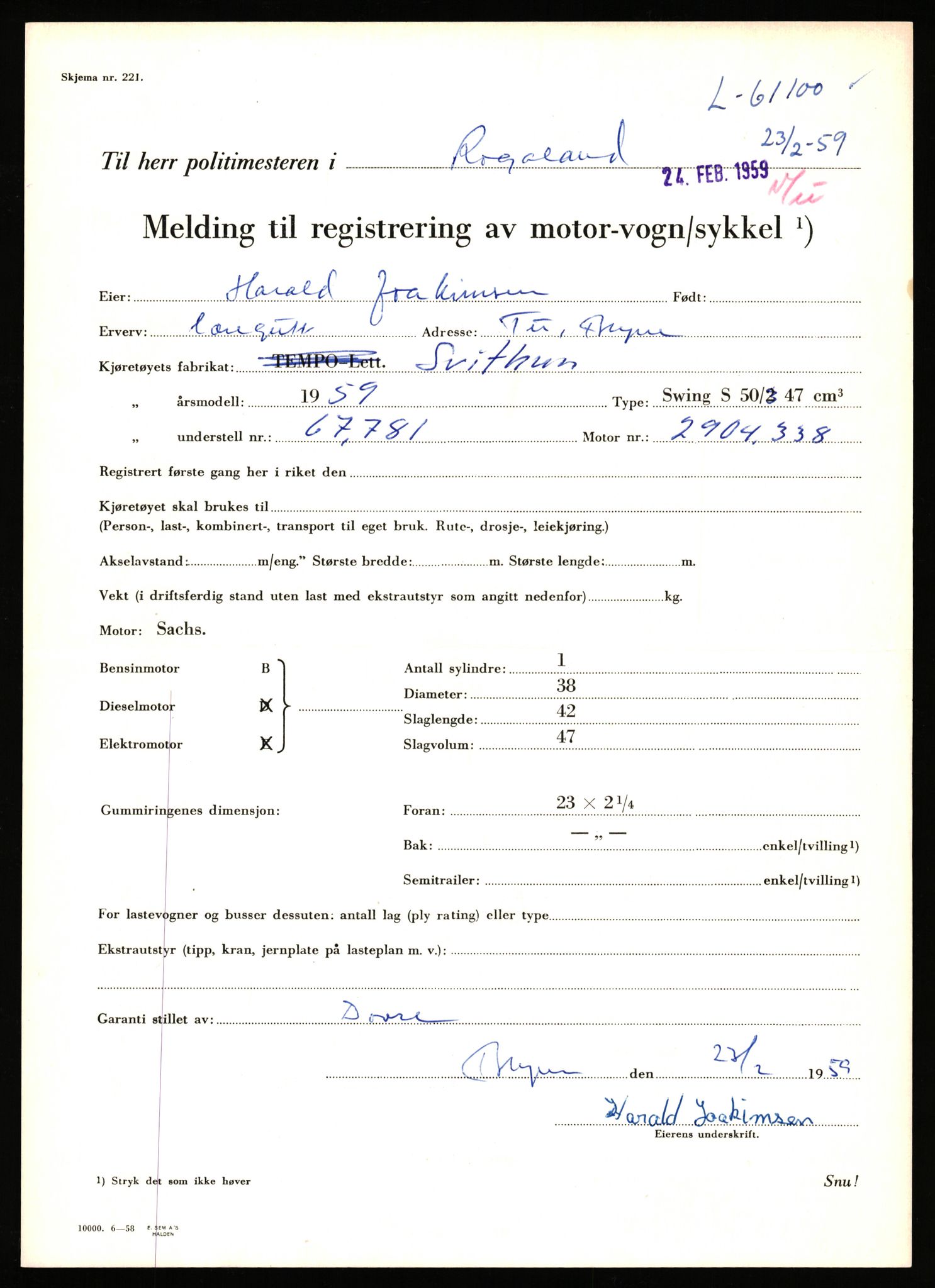 Stavanger trafikkstasjon, AV/SAST-A-101942/0/F/L0060: L-60700 - L-61299, 1930-1971, s. 1363