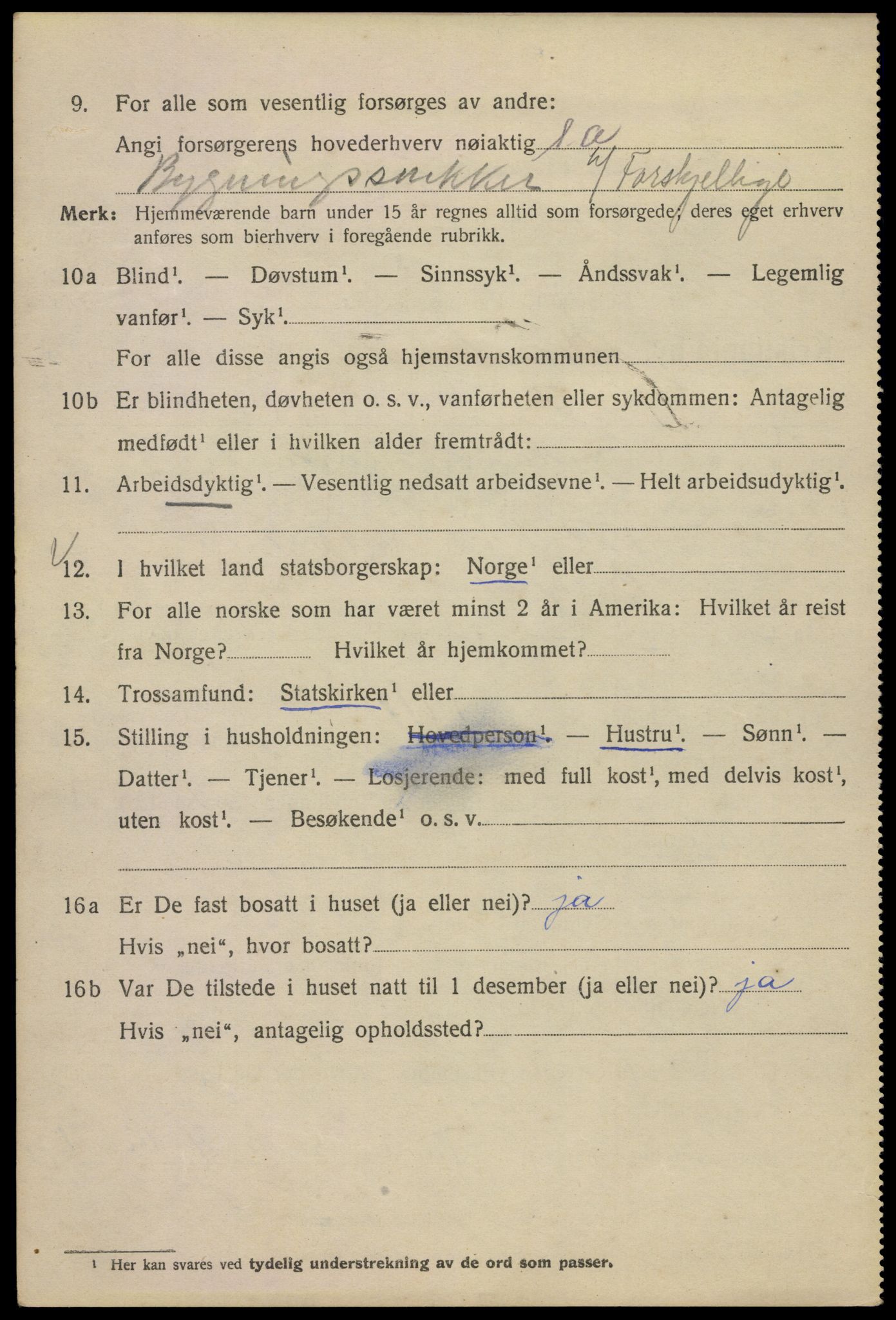 SAO, Folketelling 1920 for 0301 Kristiania kjøpstad, 1920, s. 466866