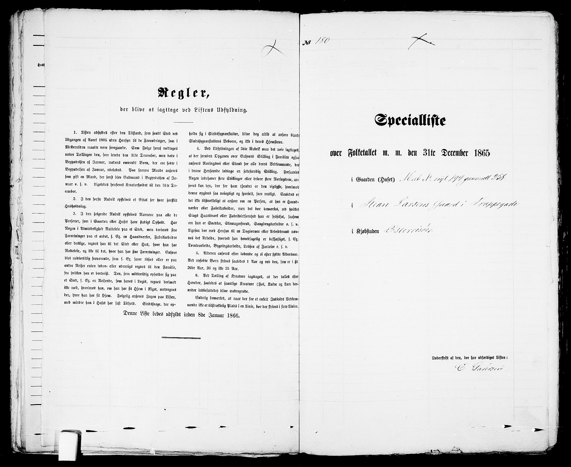 RA, Folketelling 1865 for 0901B Risør prestegjeld, Risør kjøpstad, 1865, s. 371