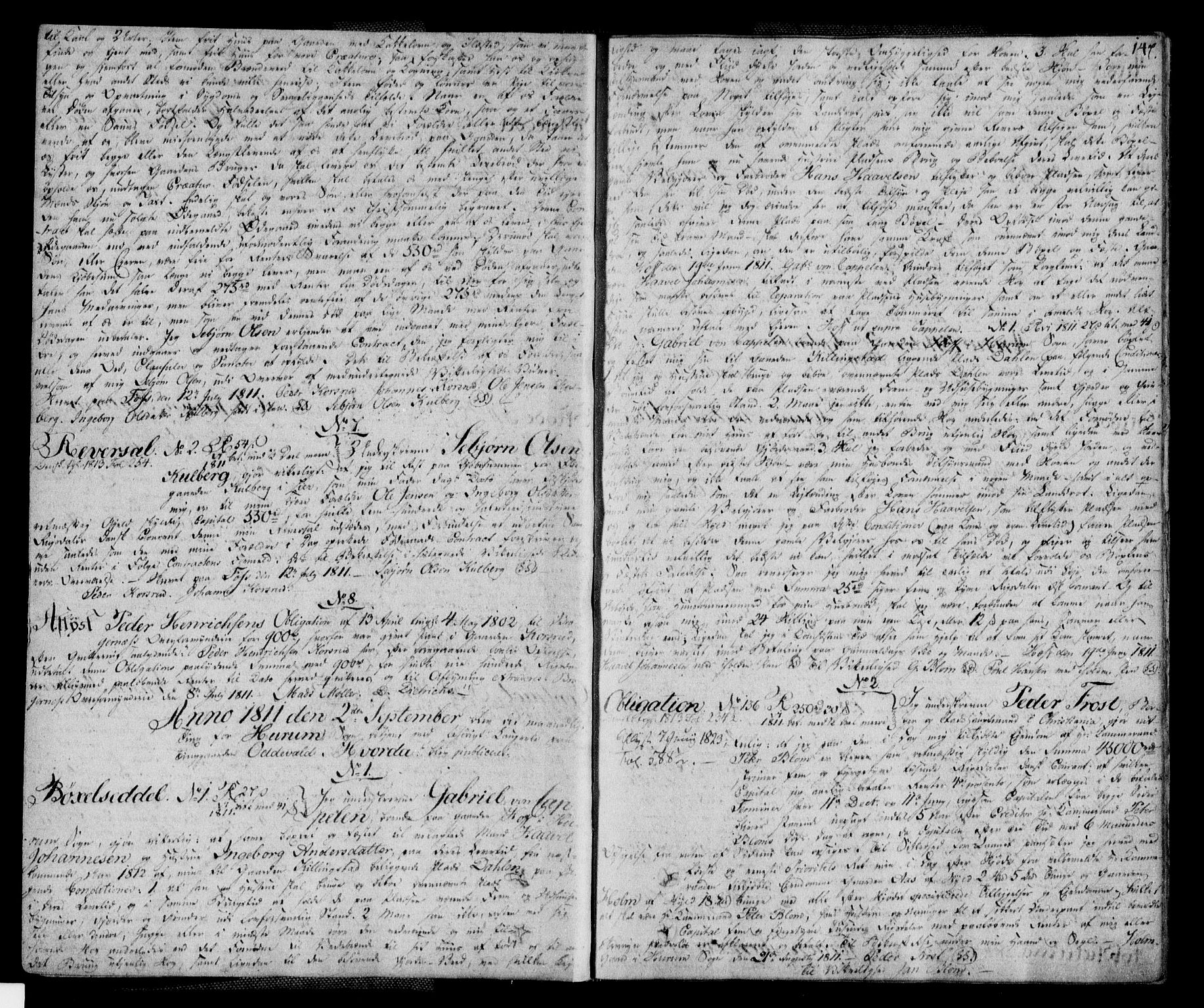 Lier, Røyken og Hurum sorenskriveri, AV/SAKO-A-89/G/Ga/Gab/L0002a: Pantebok nr. 2a, 1809-1815, s. 147