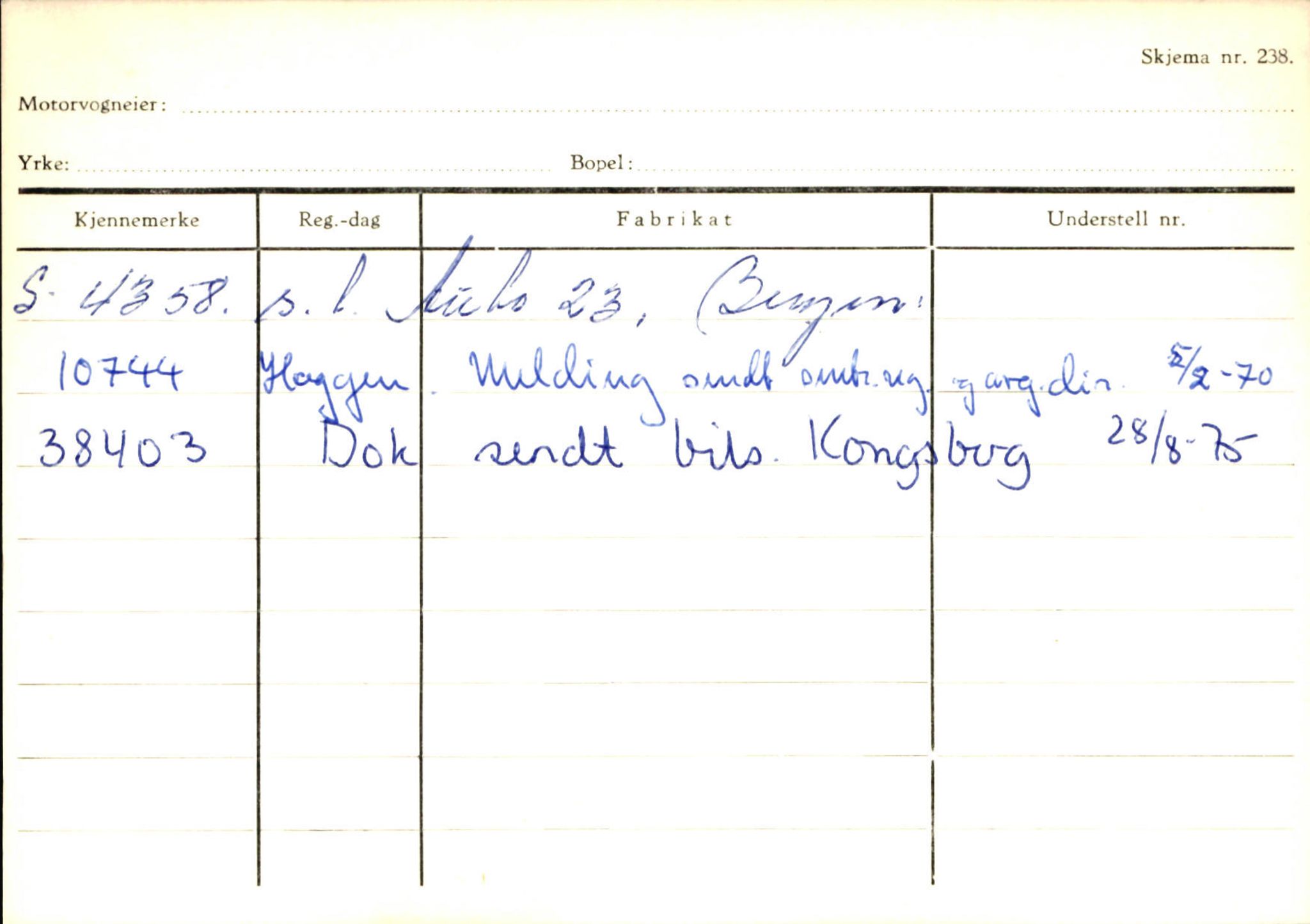 Statens vegvesen, Sogn og Fjordane vegkontor, SAB/A-5301/4/F/L0131: Eigarregister Høyanger P-Å. Stryn S-Å, 1945-1975, s. 947