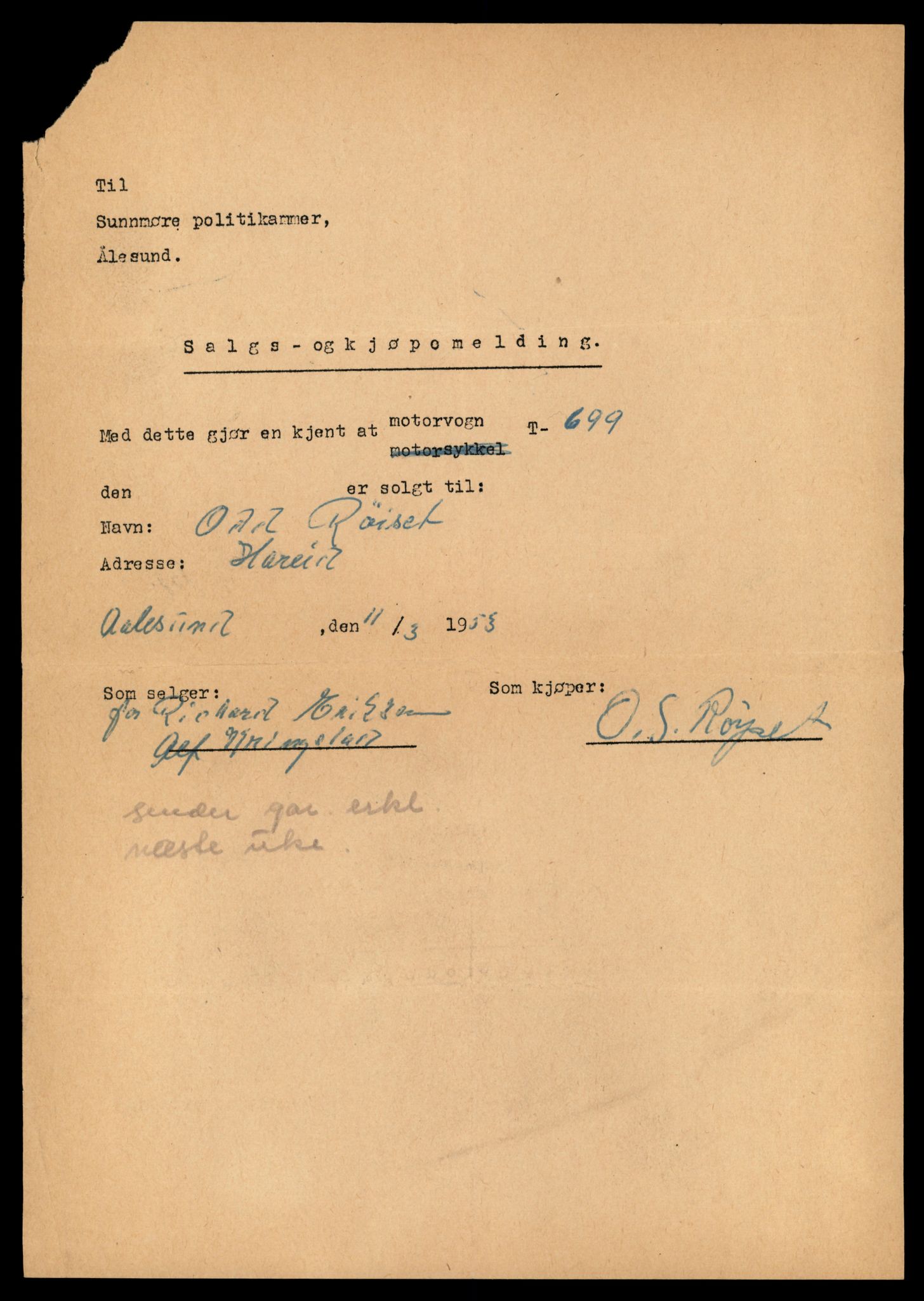 Møre og Romsdal vegkontor - Ålesund trafikkstasjon, AV/SAT-A-4099/F/Fe/L0034: Registreringskort for kjøretøy T 12500 - T 12652, 1927-1998, s. 2410