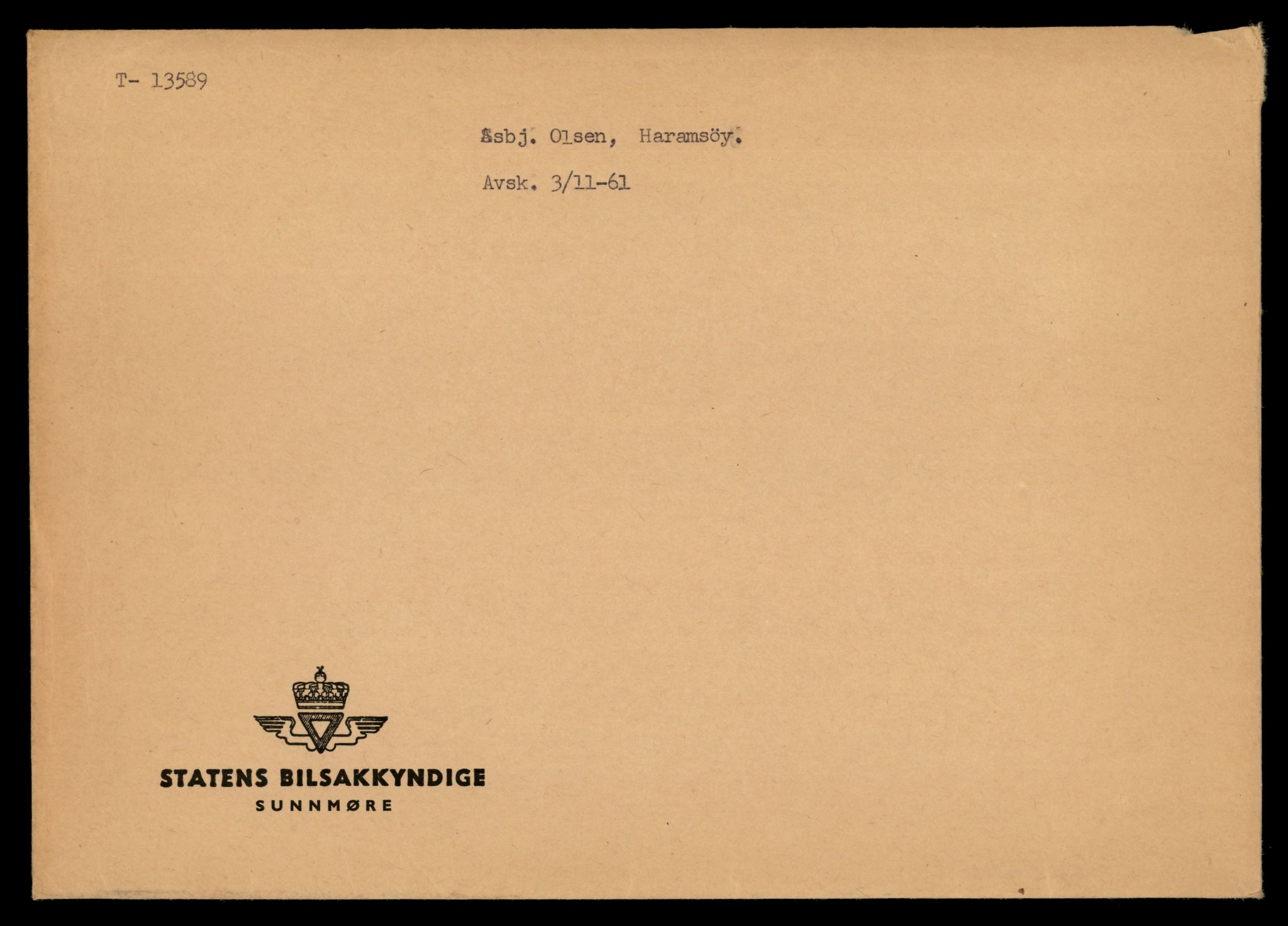 Møre og Romsdal vegkontor - Ålesund trafikkstasjon, AV/SAT-A-4099/F/Fe/L0040: Registreringskort for kjøretøy T 13531 - T 13709, 1927-1998, s. 1047