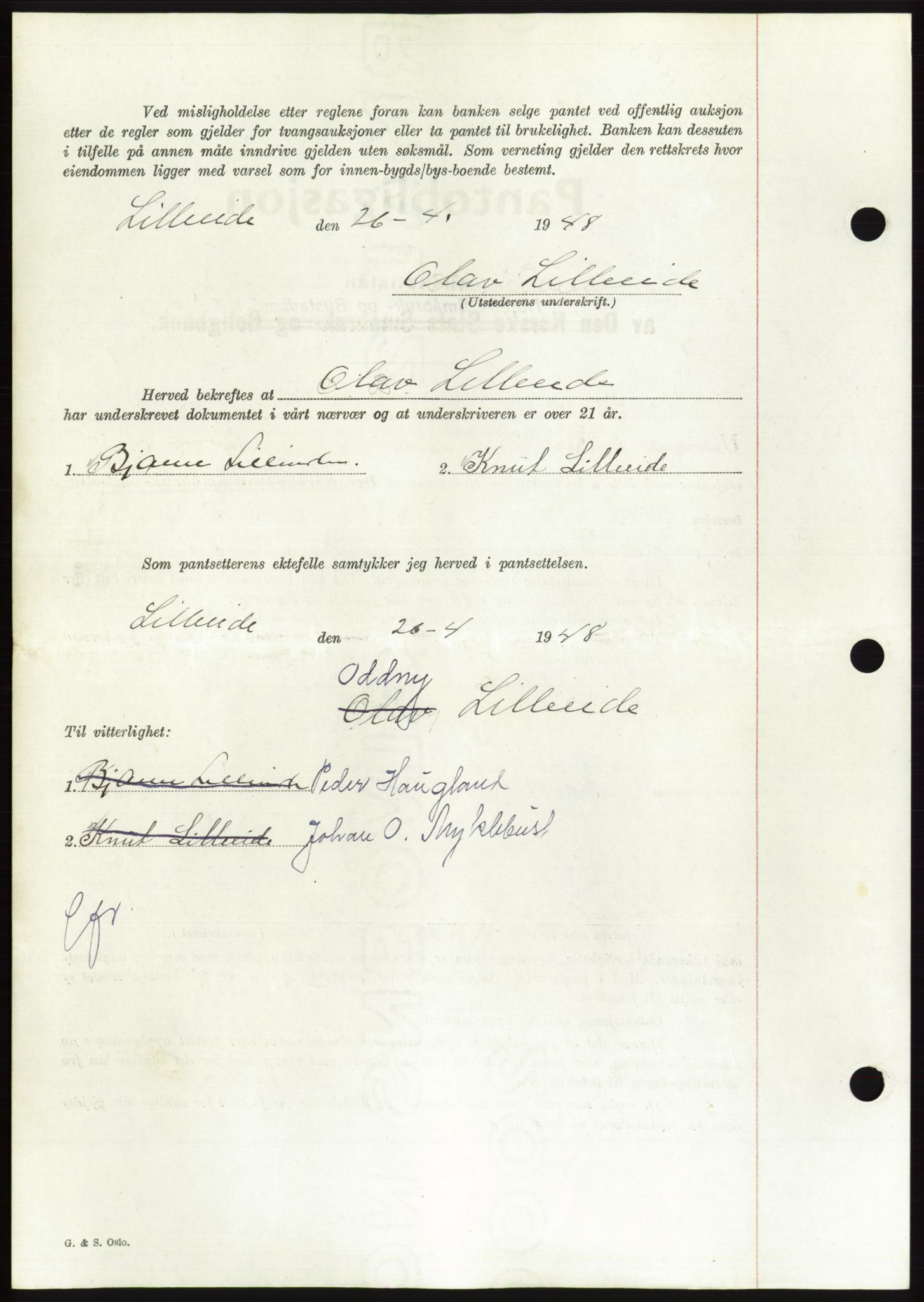 Søre Sunnmøre sorenskriveri, AV/SAT-A-4122/1/2/2C/L0115: Pantebok nr. 3B, 1947-1948, Dagboknr: 550/1948