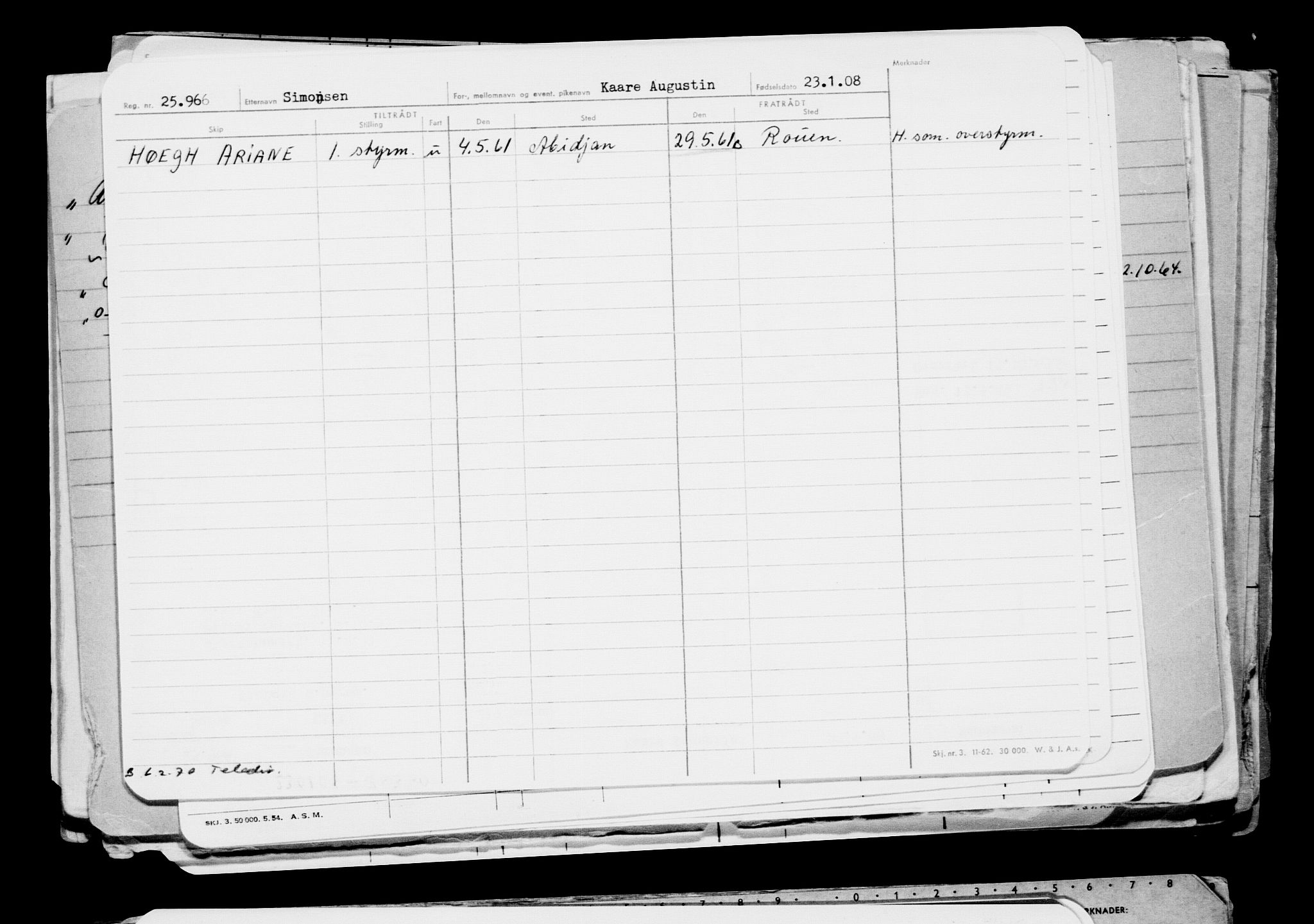 Direktoratet for sjømenn, AV/RA-S-3545/G/Gb/L0075: Hovedkort, 1908, s. 290