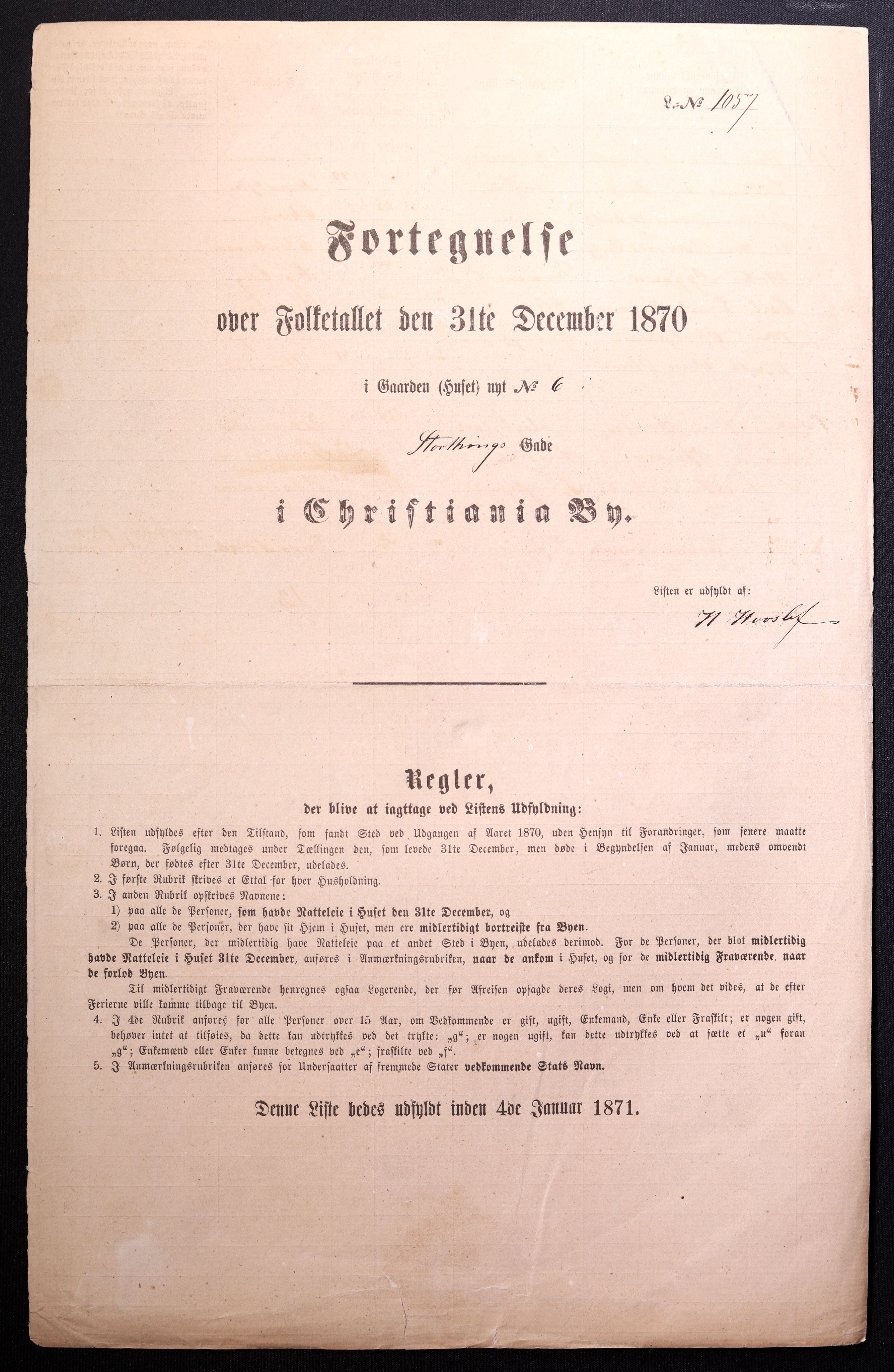 RA, Folketelling 1870 for 0301 Kristiania kjøpstad, 1870, s. 3936