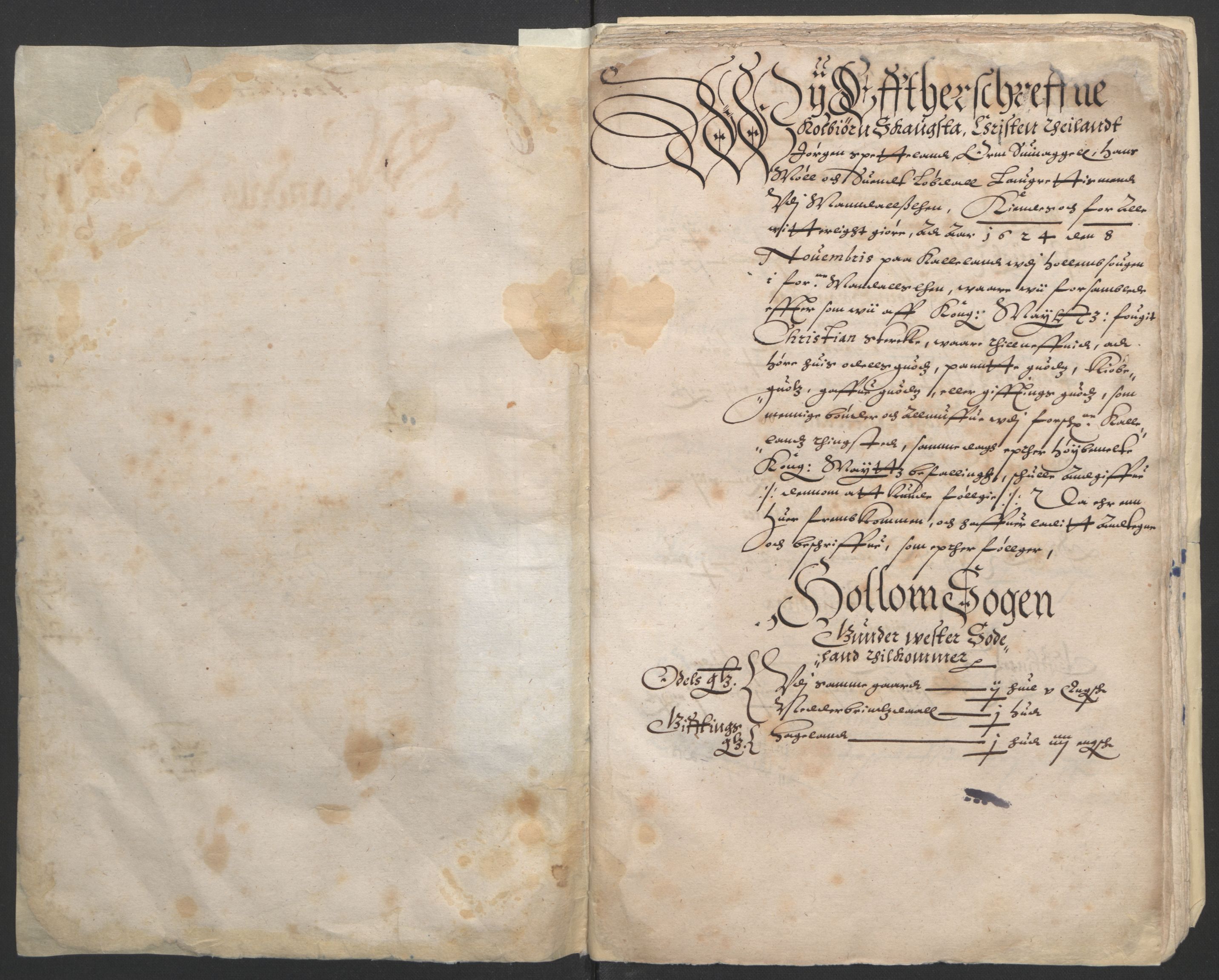 Stattholderembetet 1572-1771, RA/EA-2870/Ek/L0010/0001: Jordebøker til utlikning av rosstjeneste 1624-1626: / Odelsjordebøker for Agdesiden len, 1624, s. 98