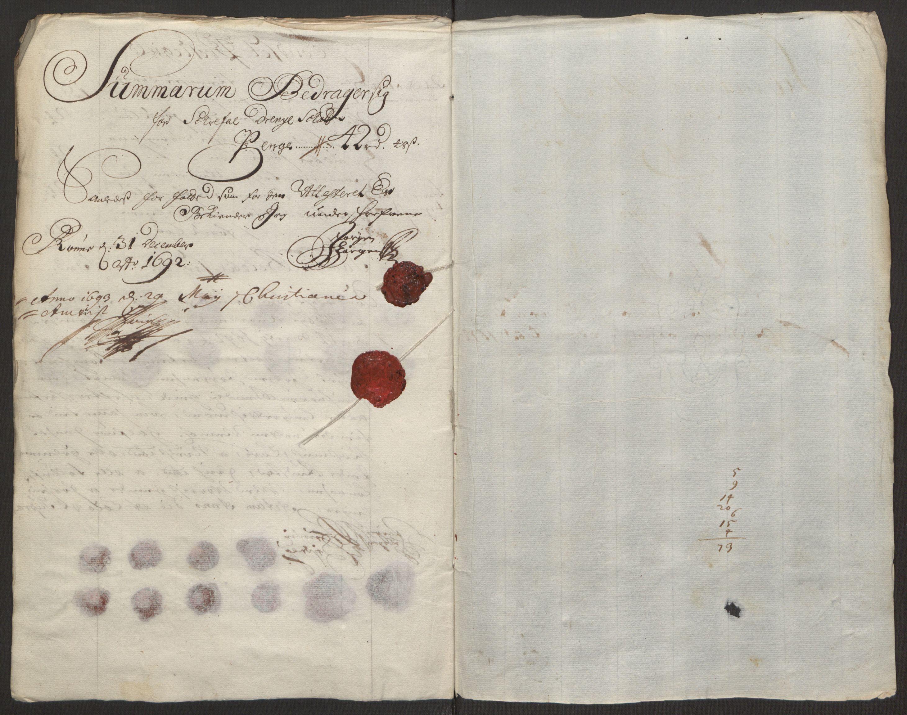 Rentekammeret inntil 1814, Reviderte regnskaper, Fogderegnskap, AV/RA-EA-4092/R13/L0830: Fogderegnskap Solør, Odal og Østerdal, 1692, s. 240