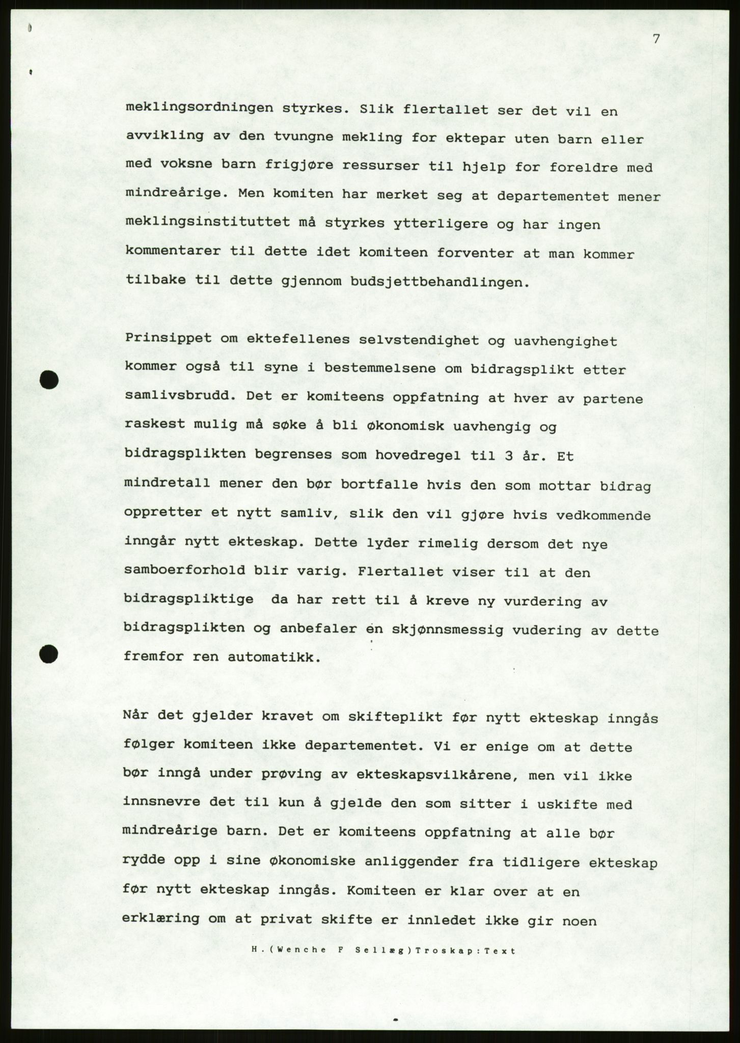 Det Norske Forbundet av 1948/Landsforeningen for Lesbisk og Homofil Frigjøring, AV/RA-PA-1216/D/Da/L0001: Partnerskapsloven, 1990-1993, s. 279