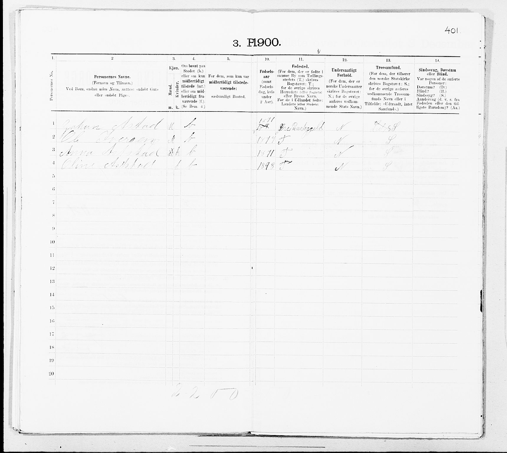 SAT, Folketelling 1900 for 1503 Kristiansund kjøpstad, 1900, s. 544