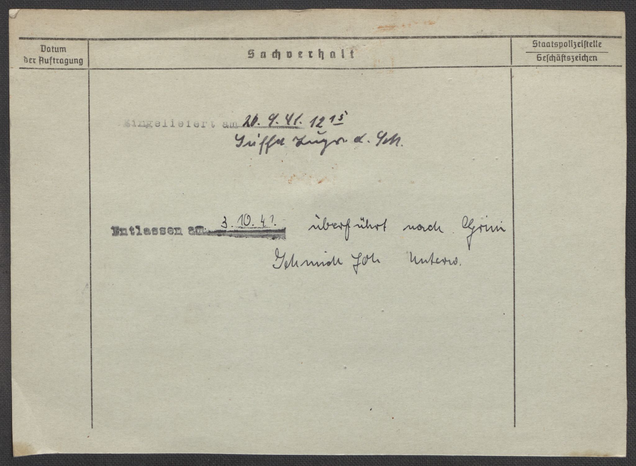 Befehlshaber der Sicherheitspolizei und des SD, AV/RA-RAFA-5969/E/Ea/Eaa/L0007: Register over norske fanger i Møllergata 19: Lundb-N, 1940-1945, s. 1329