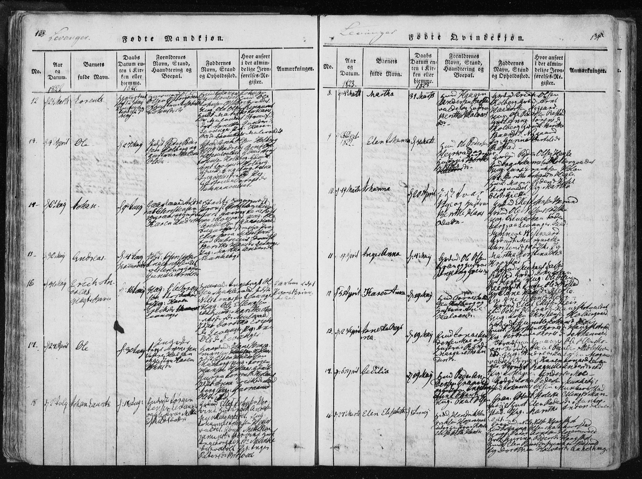 Ministerialprotokoller, klokkerbøker og fødselsregistre - Nord-Trøndelag, SAT/A-1458/717/L0148: Ministerialbok nr. 717A04 /2, 1816-1825, s. 138-139