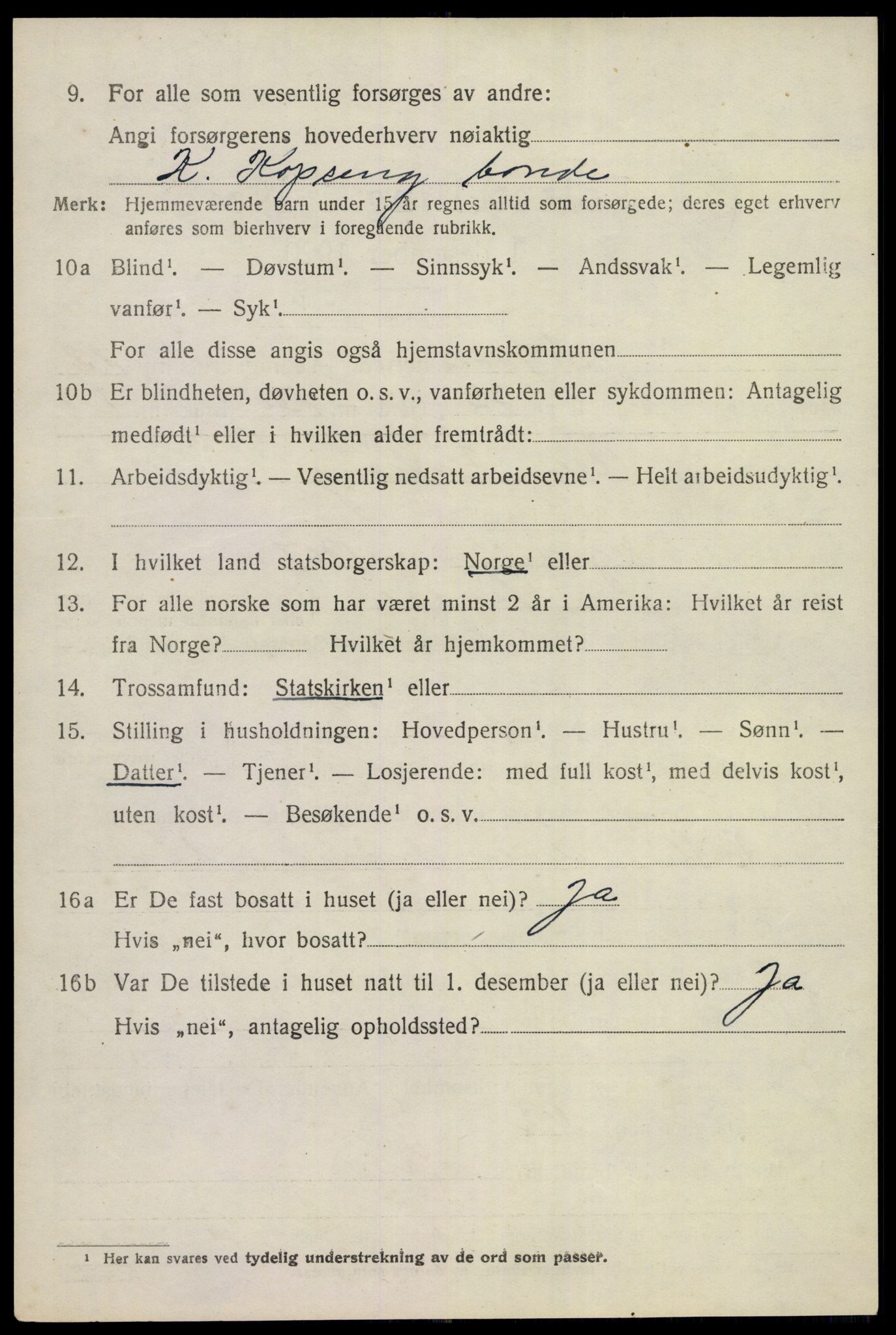 SAKO, Folketelling 1920 for 0621 Sigdal herred, 1920, s. 7987