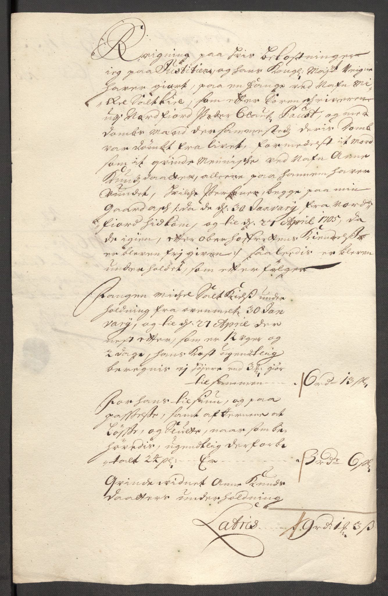 Rentekammeret inntil 1814, Reviderte regnskaper, Fogderegnskap, RA/EA-4092/R53/L3429: Fogderegnskap Sunn- og Nordfjord, 1705, s. 238