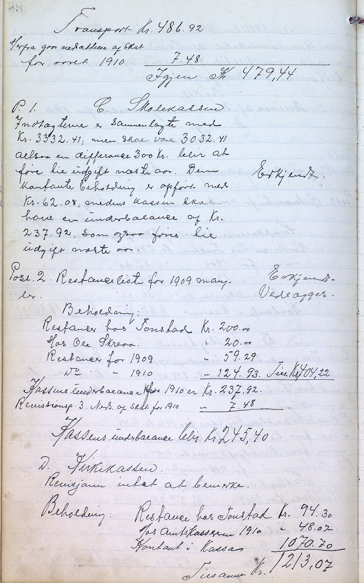 Øvre Sirdal kommune - Formannskapet/Kommunestyret, ARKSOR/1046ØS120/A/L0001: Møtebok (d), 1905-1917, s. 87b