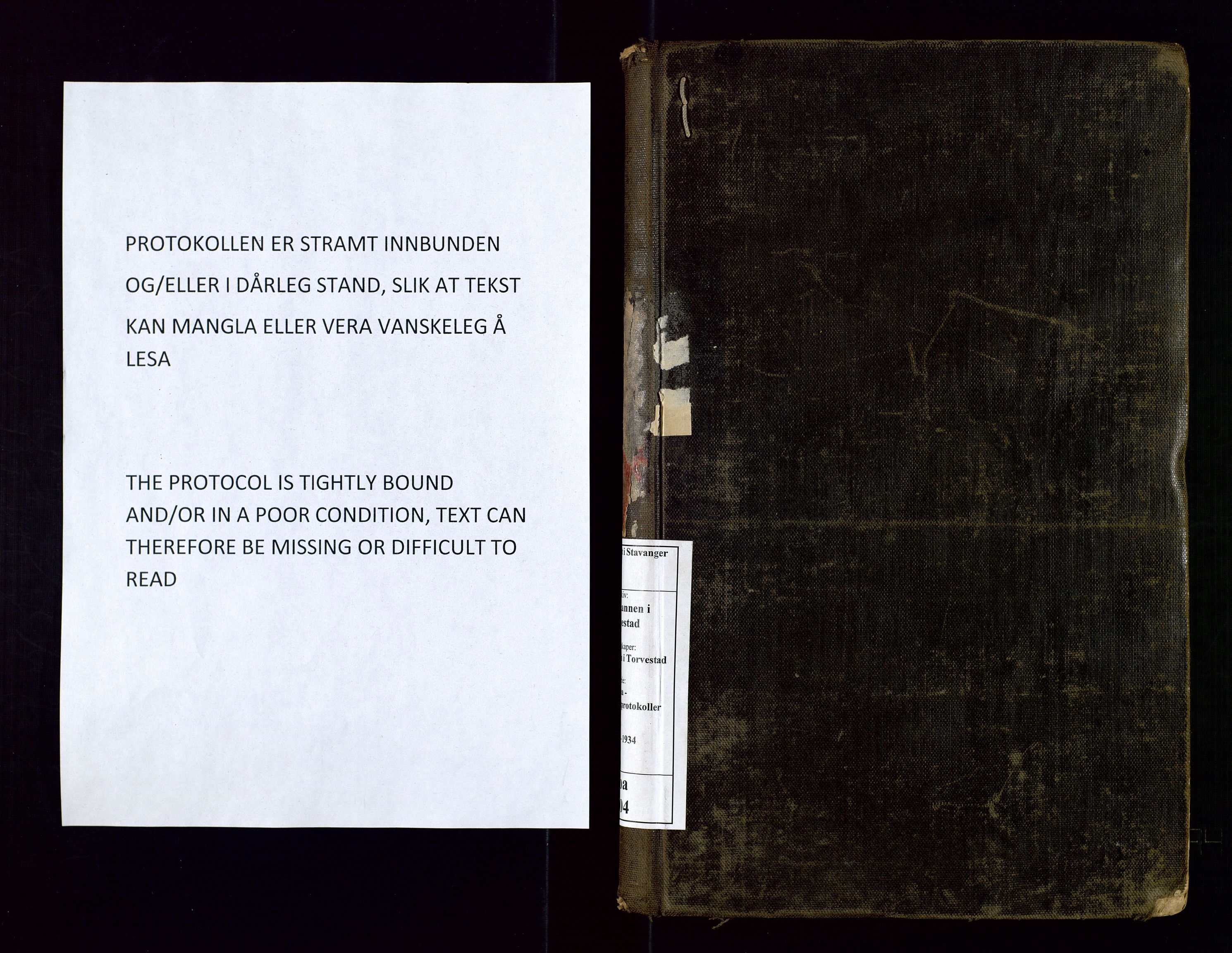 Torvestad lensmannskontor, SAST/A-100307/1/Goa/L0004: "Brandtakstsprotokoll for lensmannen i Torvastad", 1925-1934