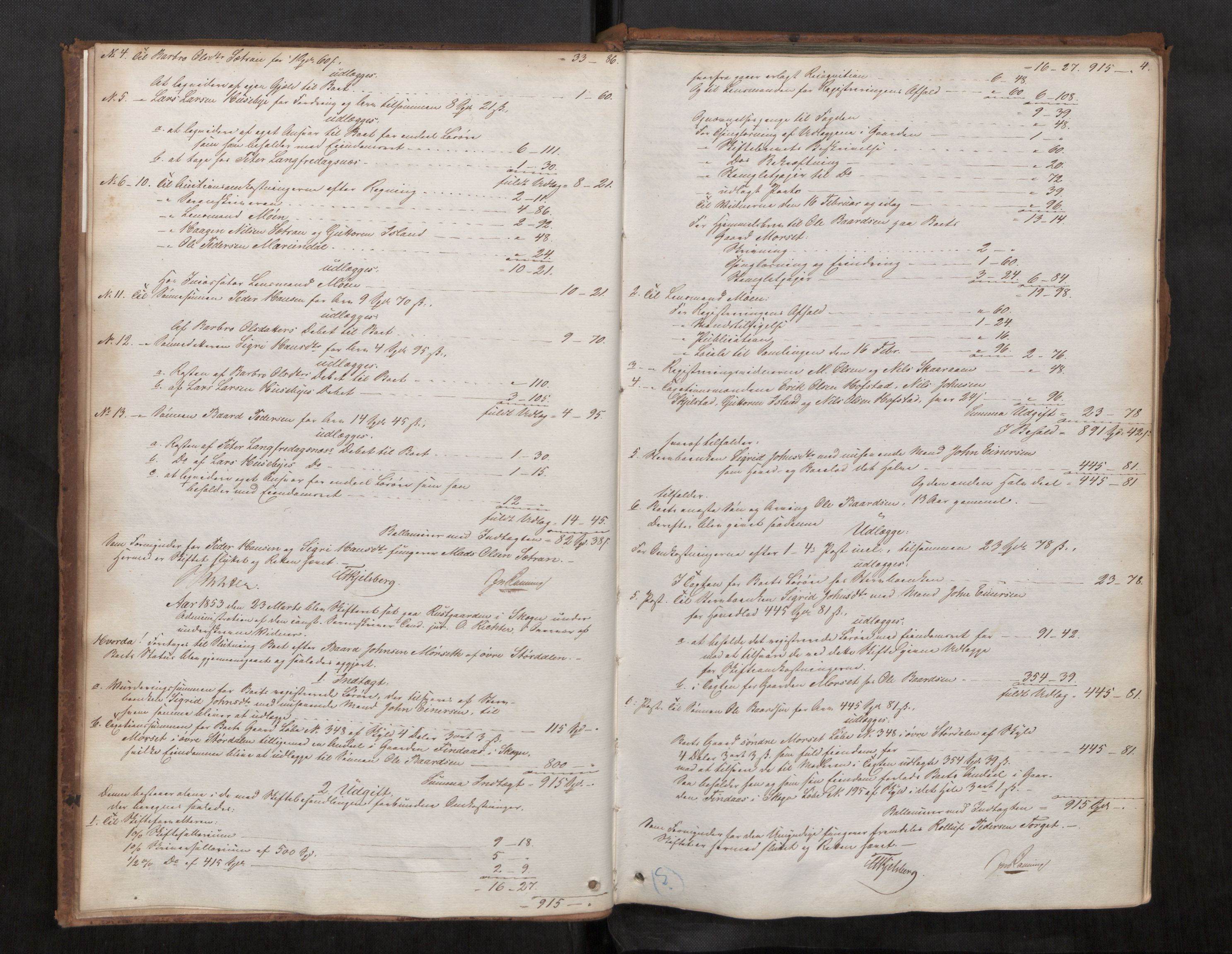 Stjør- og Verdal sorenskriveri, AV/SAT-A-4167/1/3/3A/L0040: Skifteslutningsprotokoll, 1853-1857, s. 4