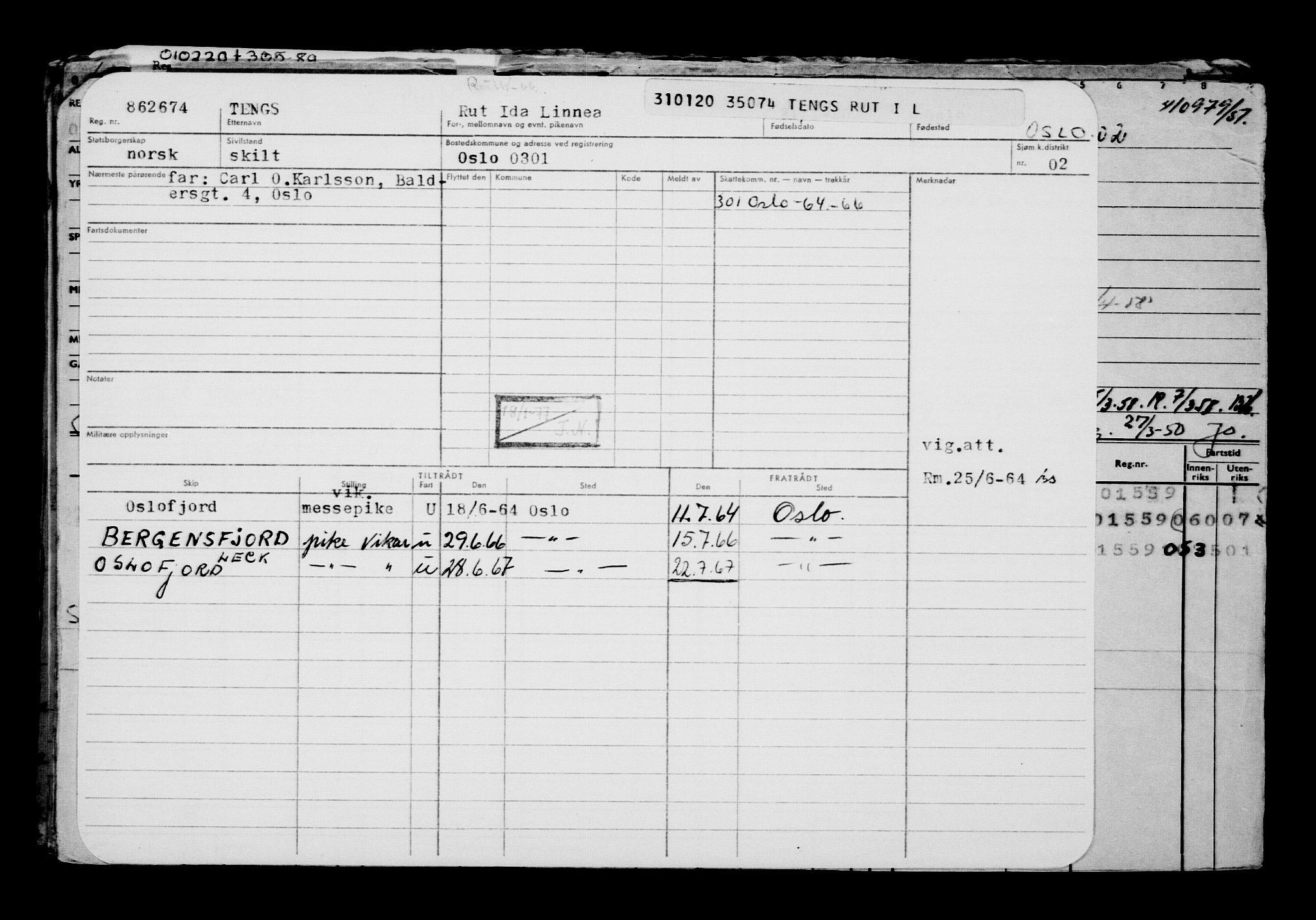 Direktoratet for sjømenn, AV/RA-S-3545/G/Gb/L0176: Hovedkort, 1920, s. 546